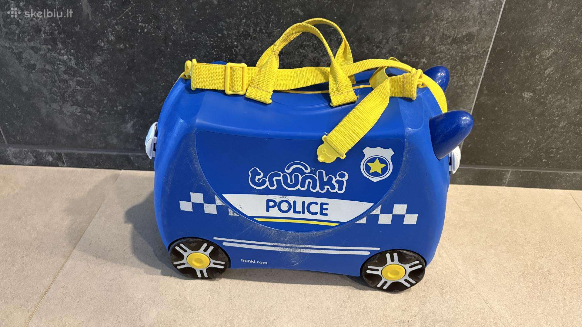 Trunki Percy the Police Car vaikiškas lagaminas