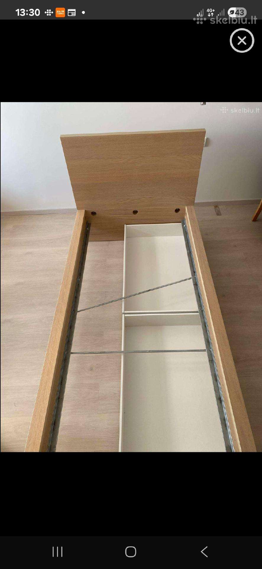 Malm viengulė lova