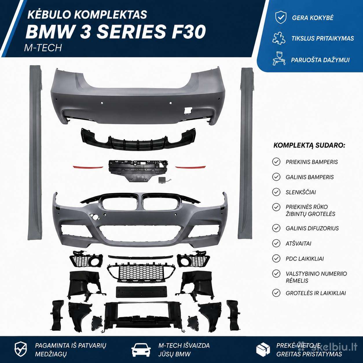 Bmw F30 M-tech body kit