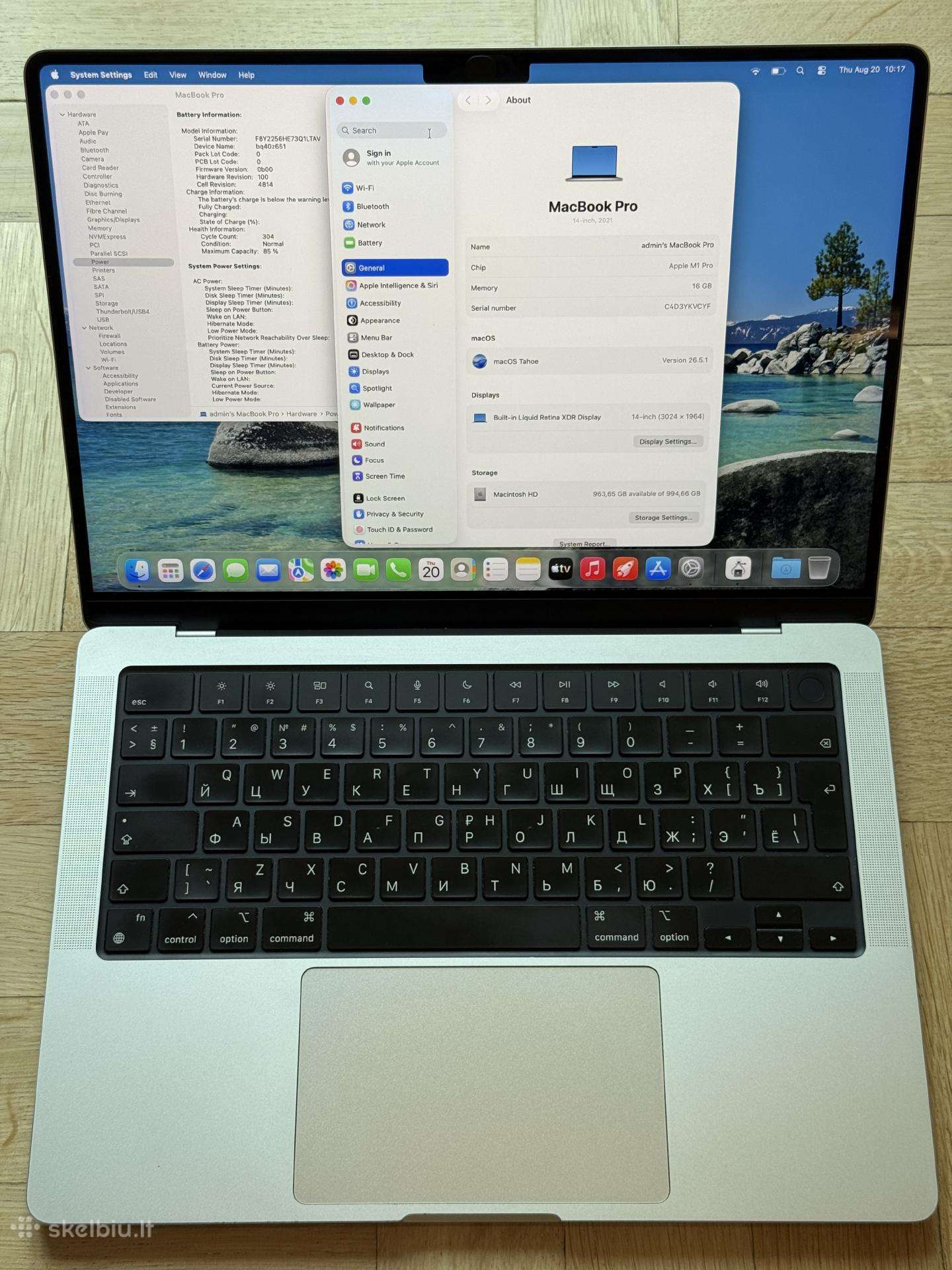 MacBook Pro 14 M1 Pro / 16gb / 1tb SSD