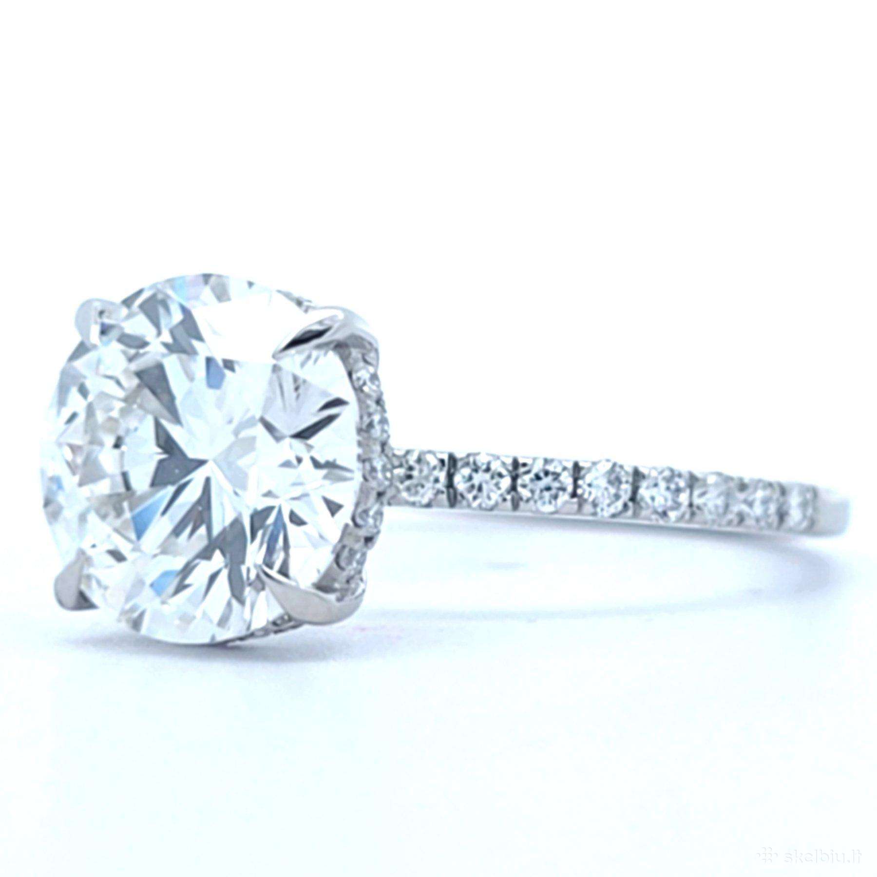 Sužadėtuvių žiedas su LG briliantu (3,33ct)