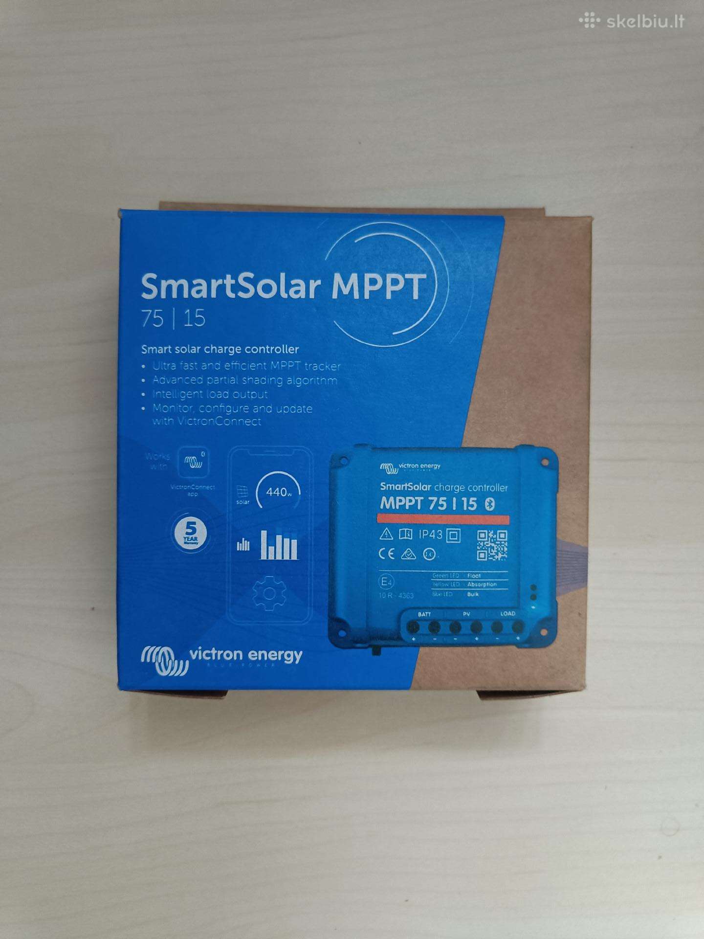 Įkrovimo valdiklis Smartsolar Mppt 75/15