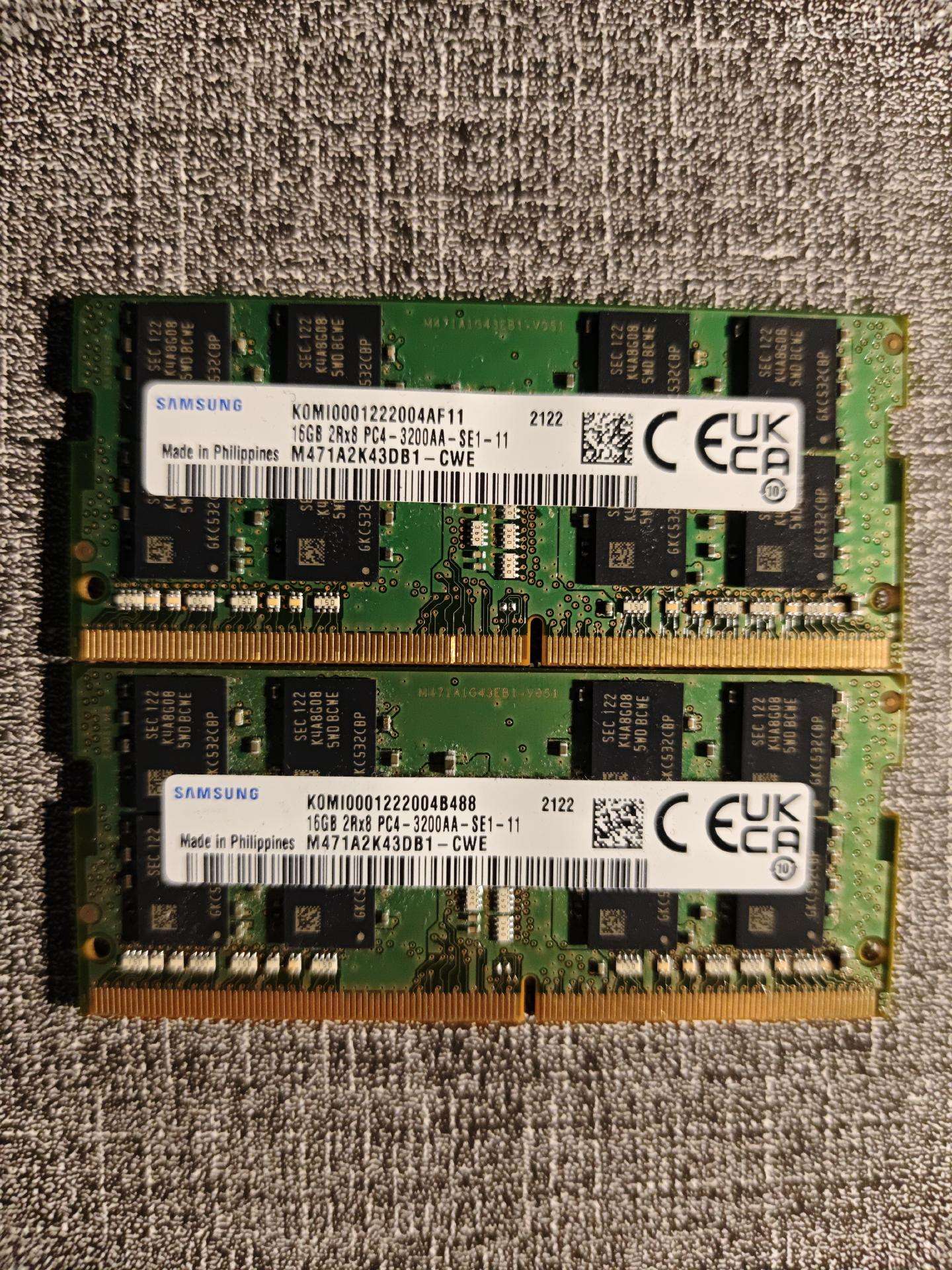 16gb 45€ sodimm Akcija