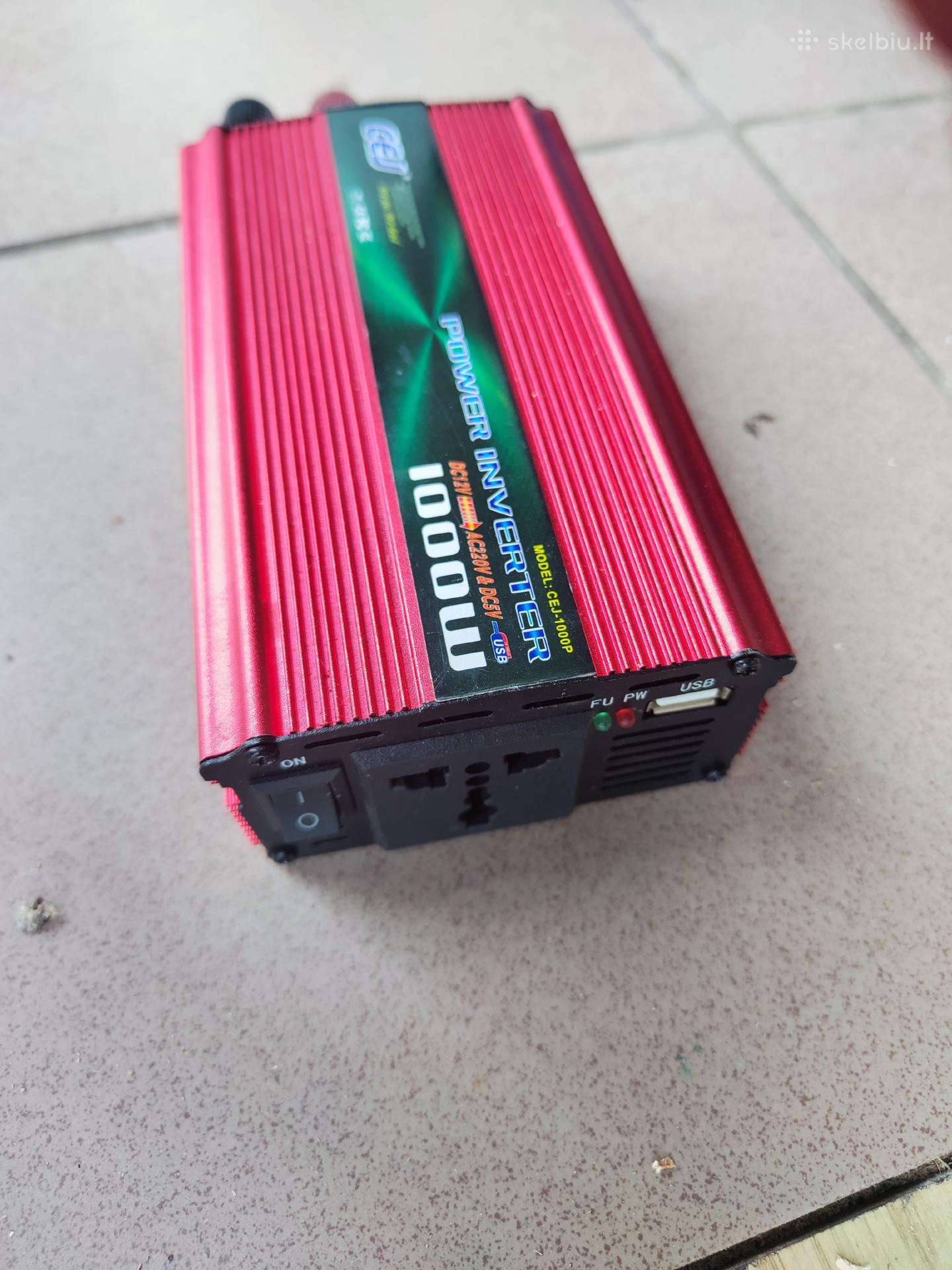 Įtampos keitiklis – inverteris 12v-220v 1000w