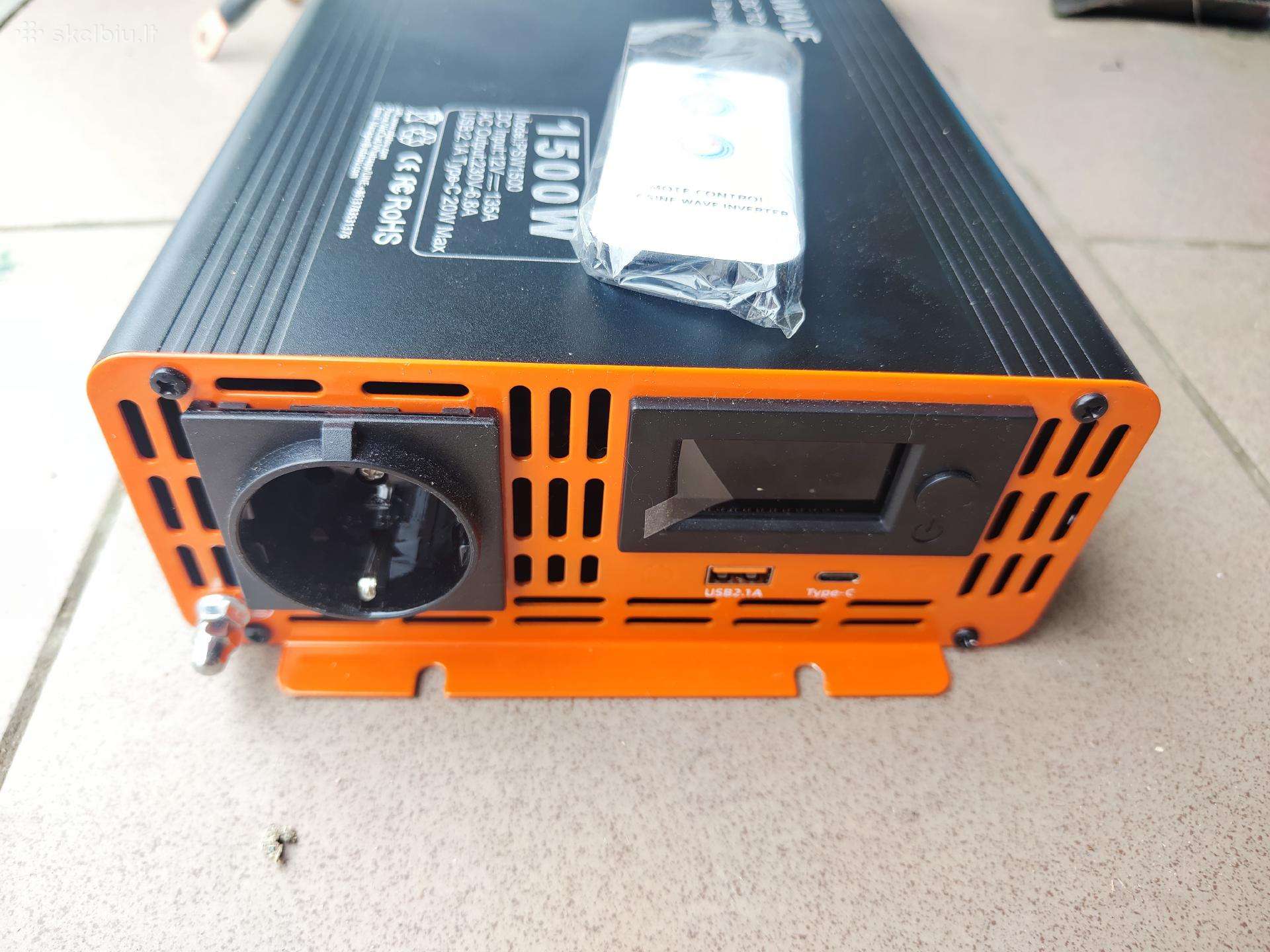 Įtampos keitiklis – inverteris 12v-220v 1000-1700w