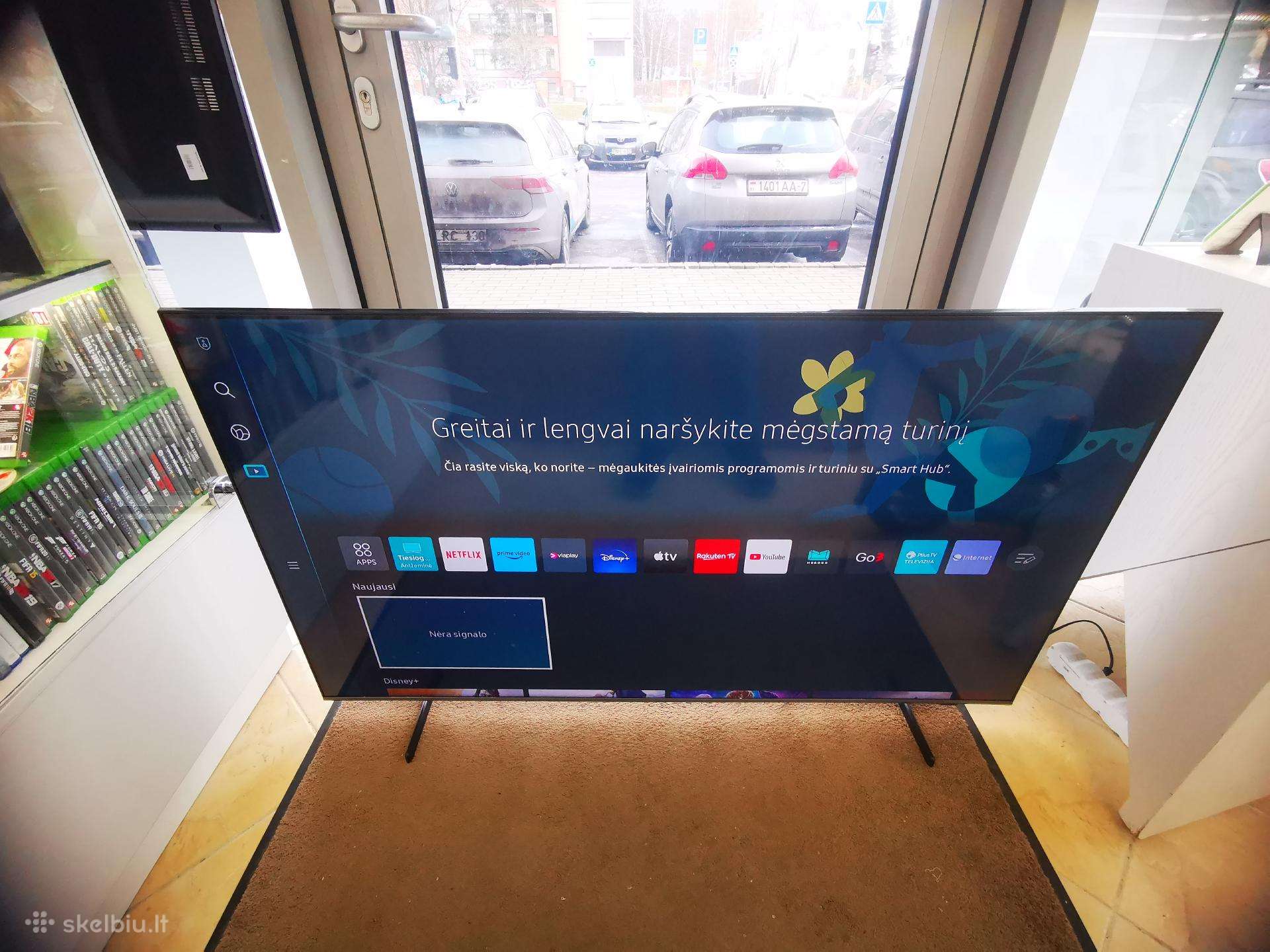 Perku TV Samsung Qled Oled LED Televizorius už Eur