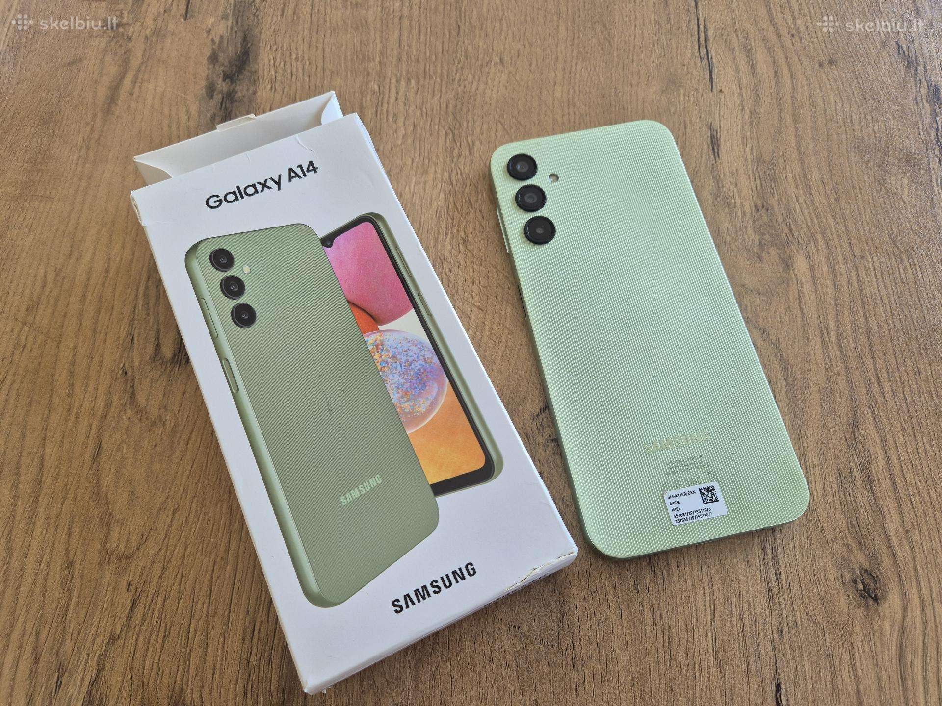 Apynaujis Galaxy A14 5G. Pilnas Komplektas. 70eu.