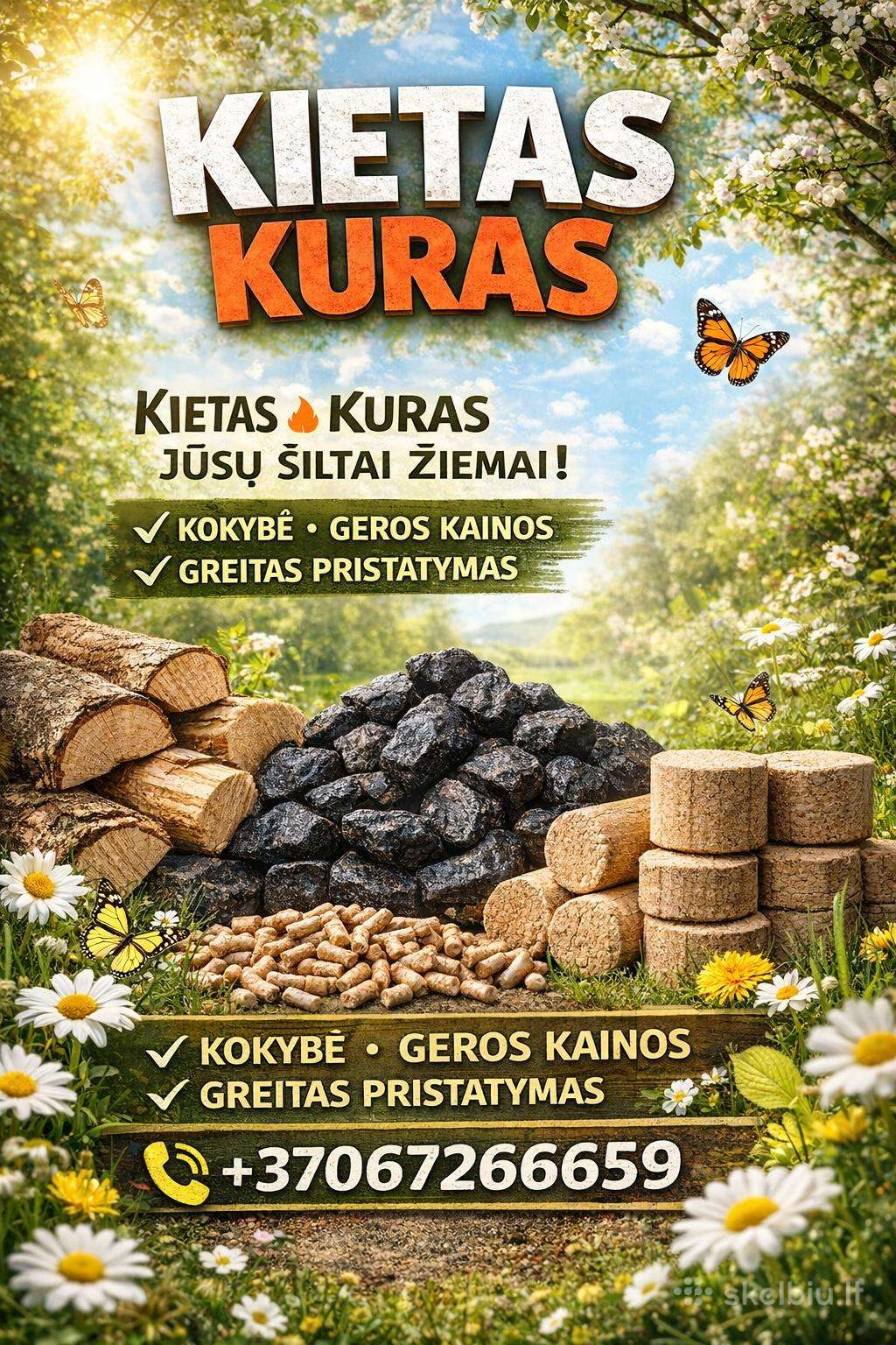 Granules Briktetai