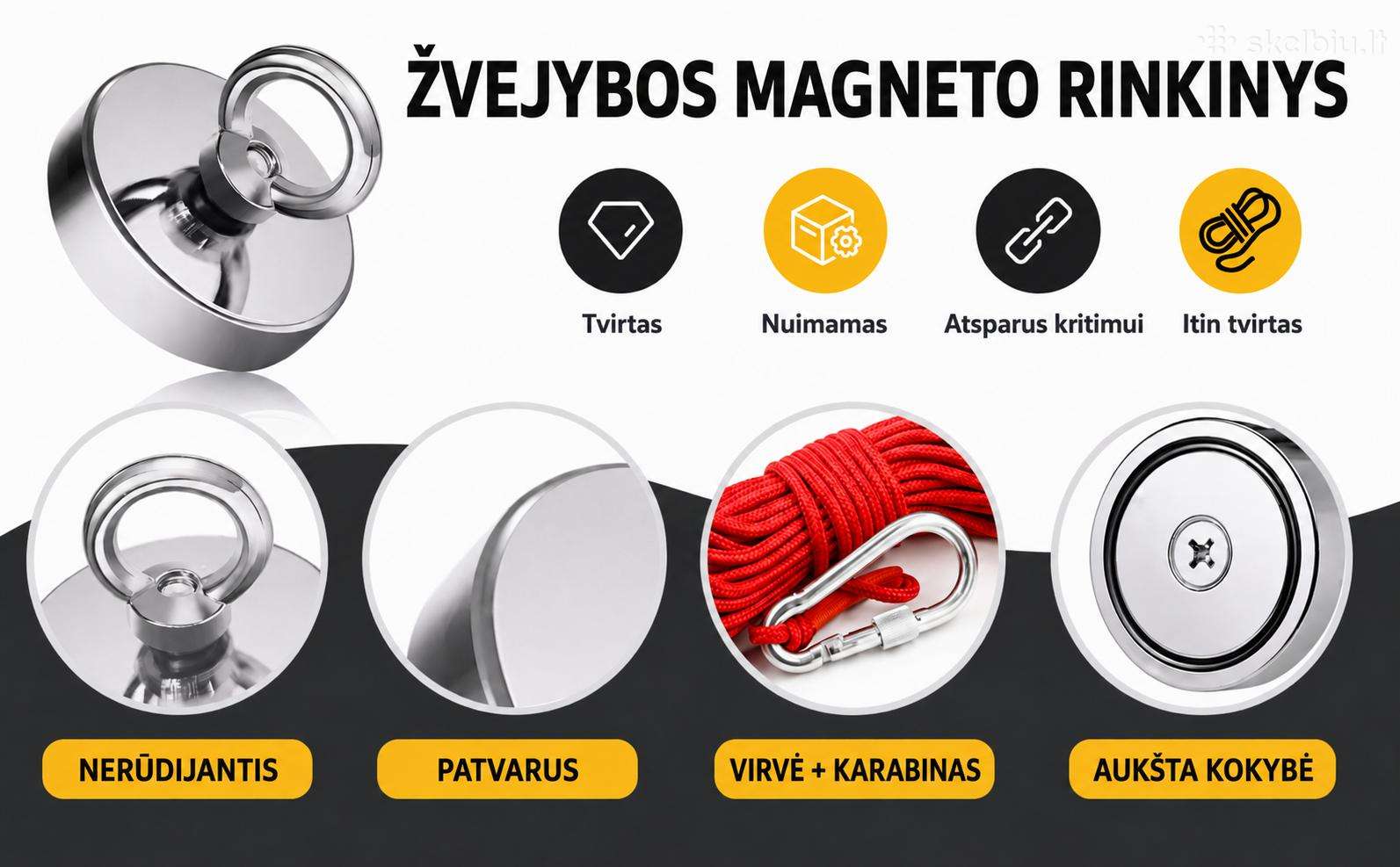 Magnet Fishing, Lobiu Paiesku, Zvejybos Rinkinys