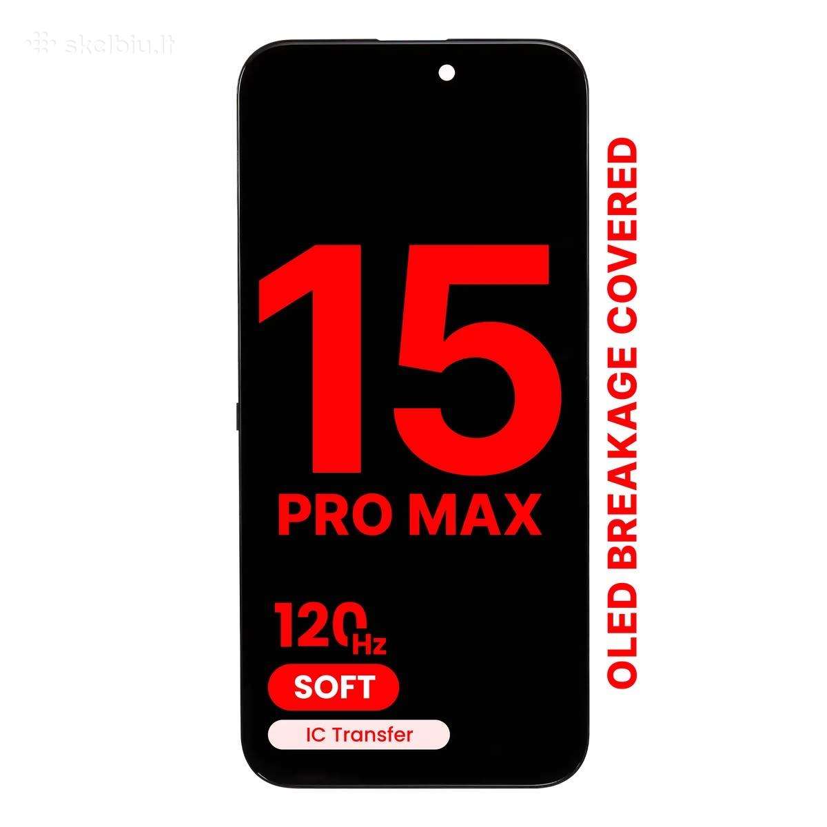 Apple iPhone 15 Pro Max ekranas