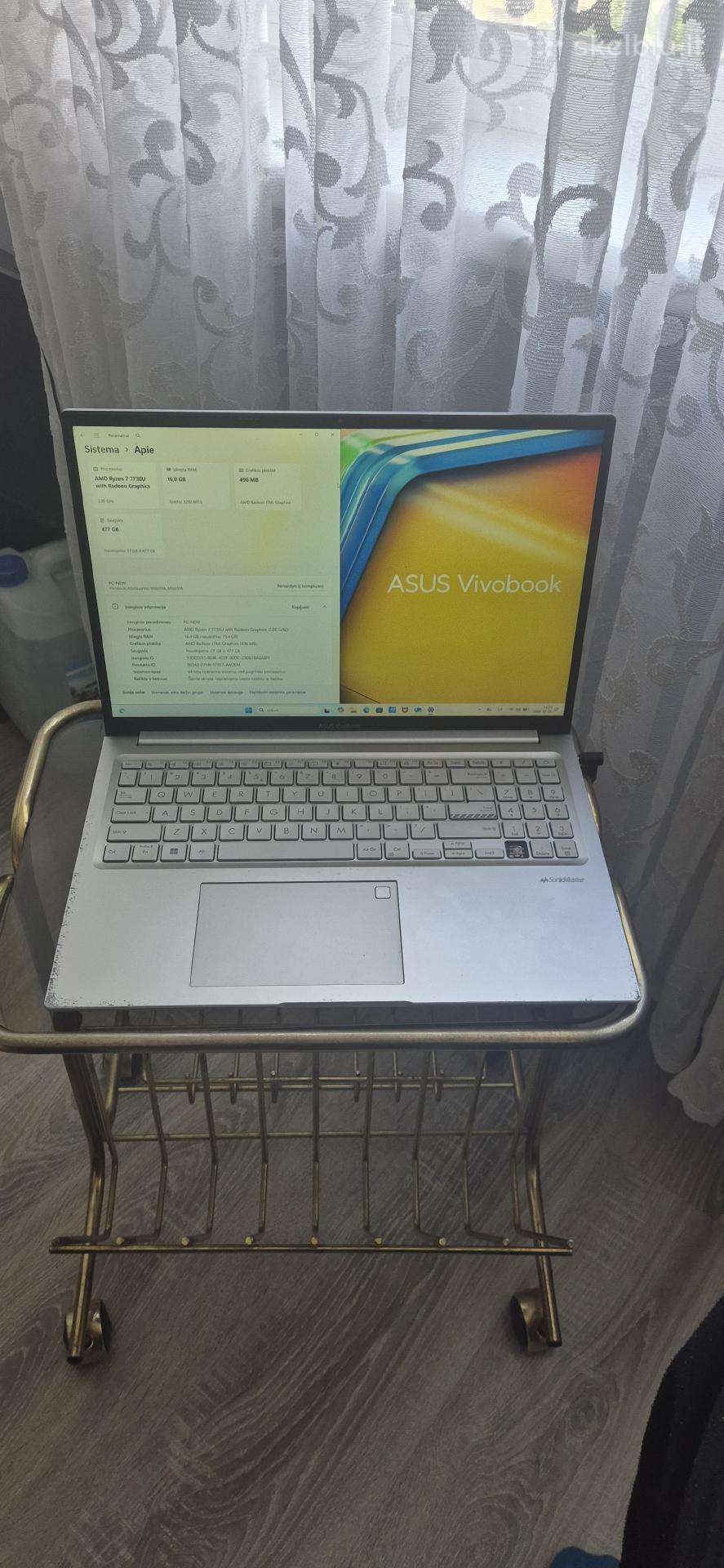 Vivobook 16/ M1605y/ryzen 7-7730u/SSD-512 GB/16gb
