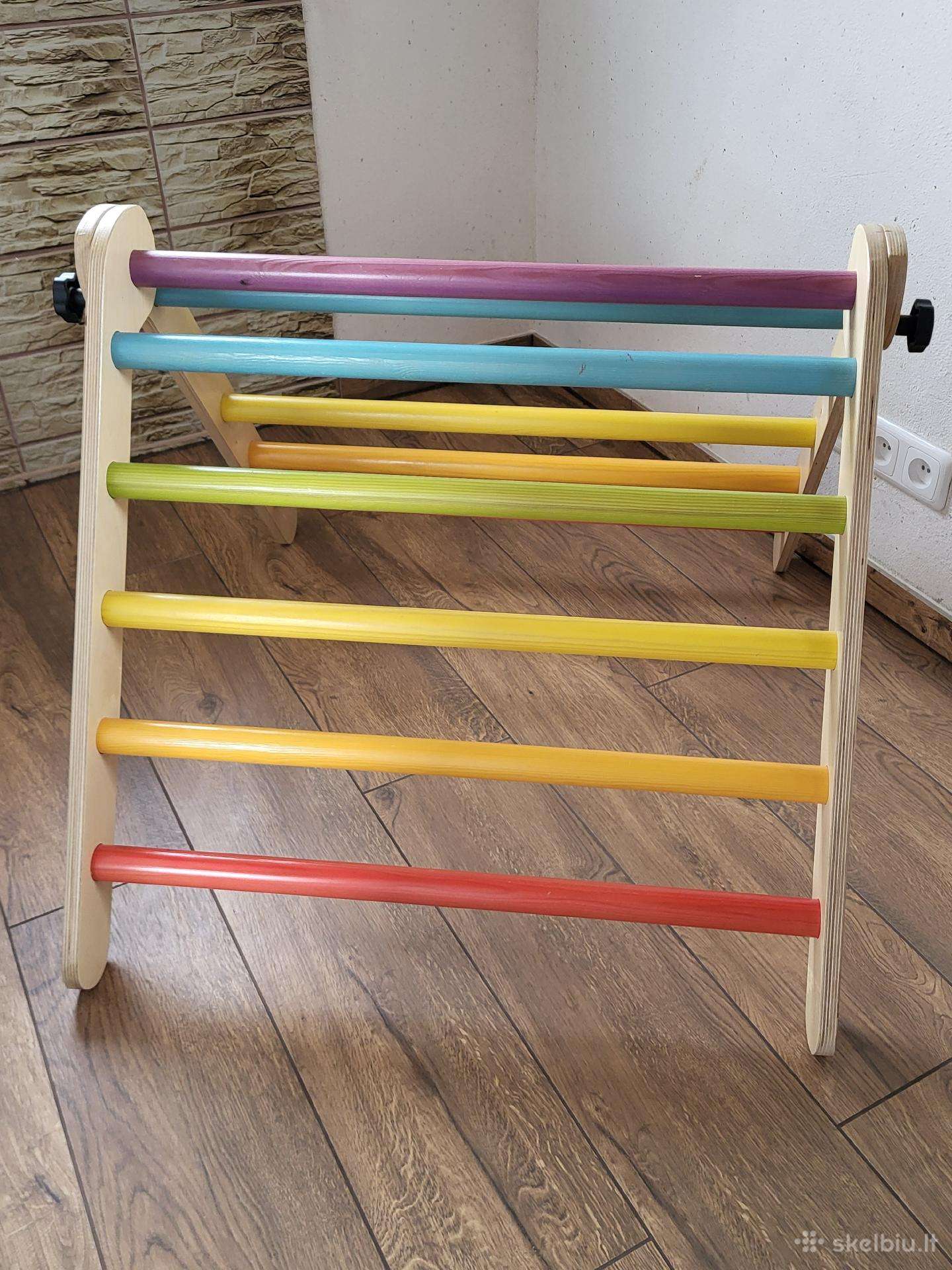 Montessori medinis laipiojimo trikampis vaikams