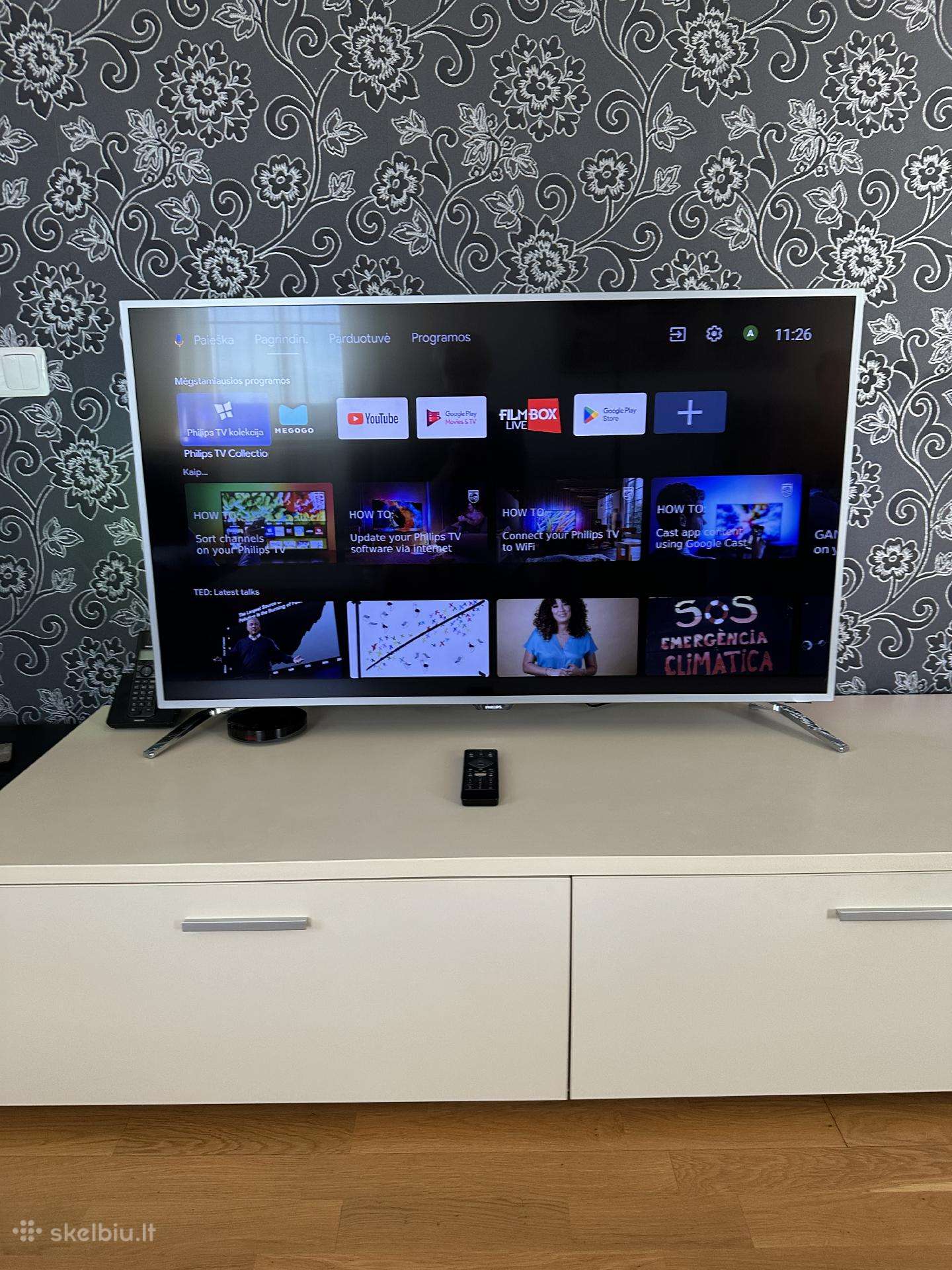 Parduodu itin plona 4k LED tevizorių Philips