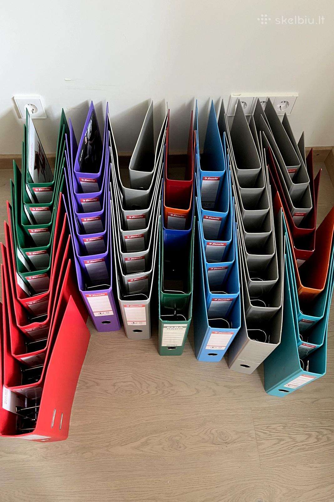 Kanceliarinės papkės - 50 vnt. įv. spalvų