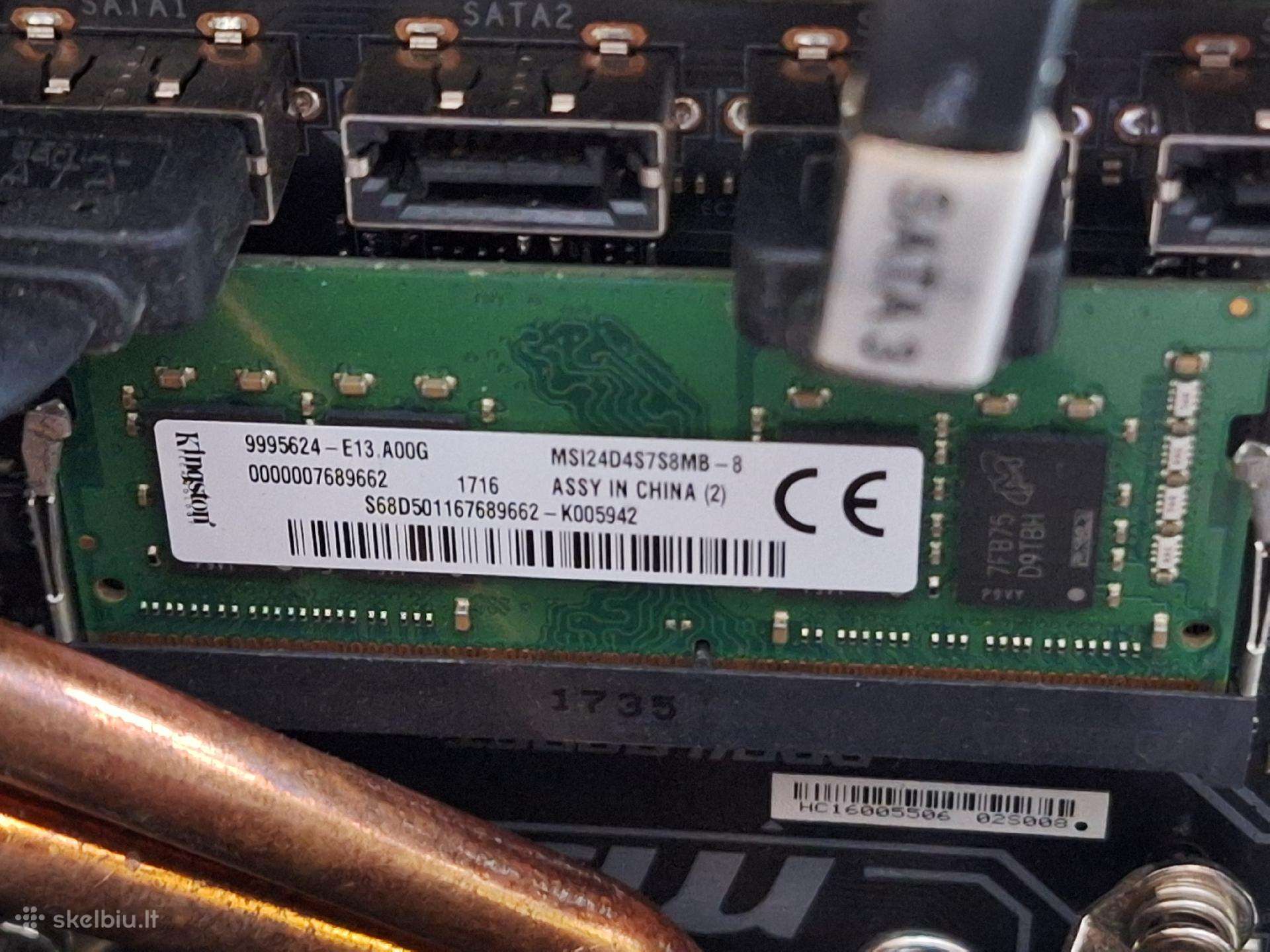 Operatyvioji atmintis Kingston 8gb 2400mhz