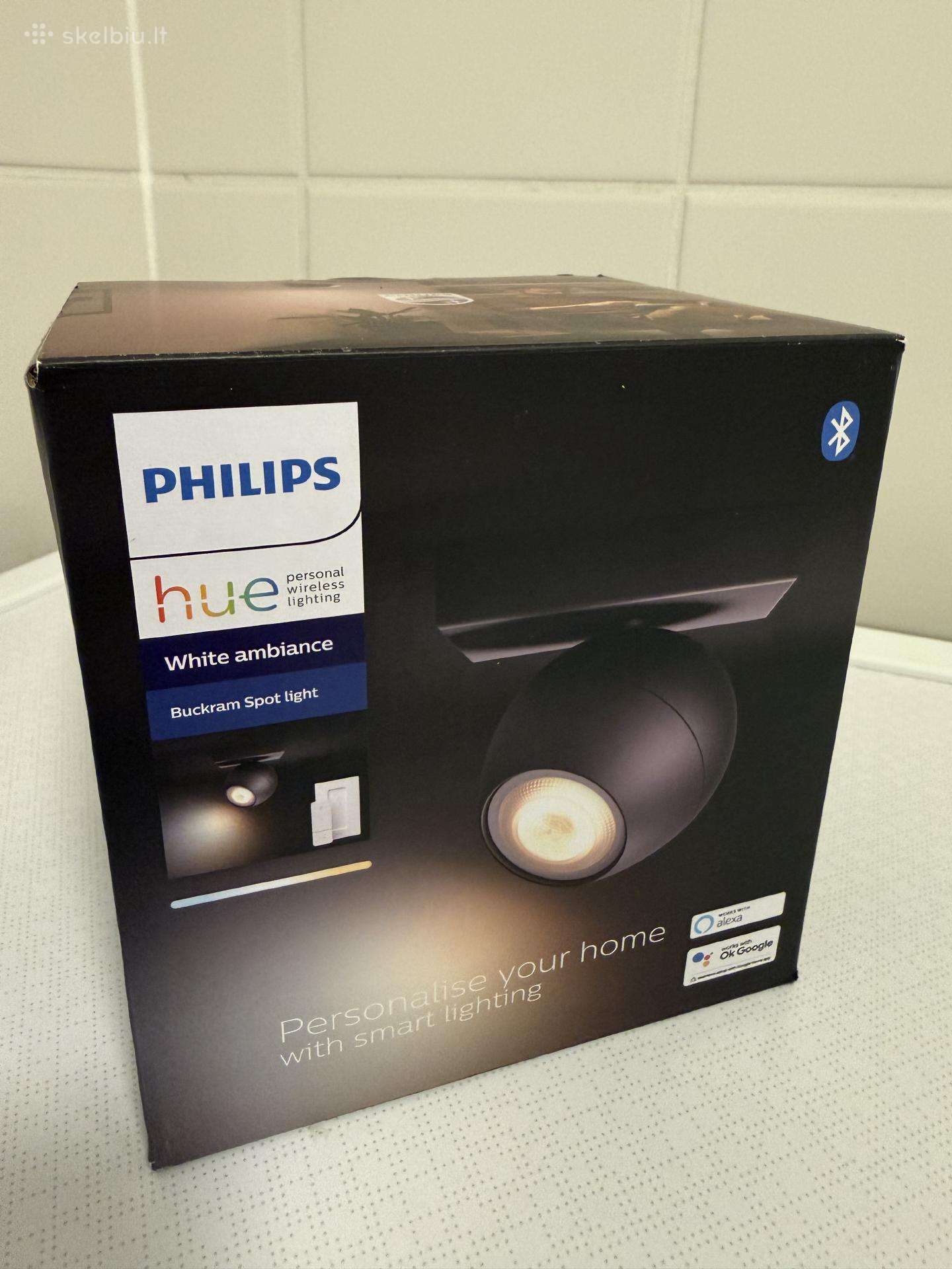 Philips Hue Buckram Spot juodas / Naujas