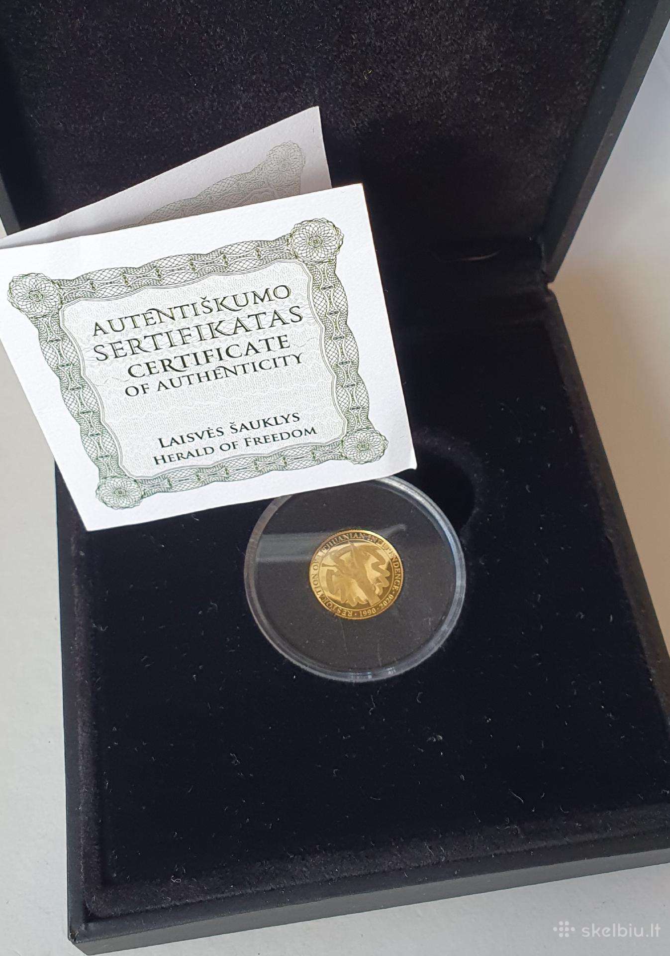 Auksinė 0.5 gr moneta