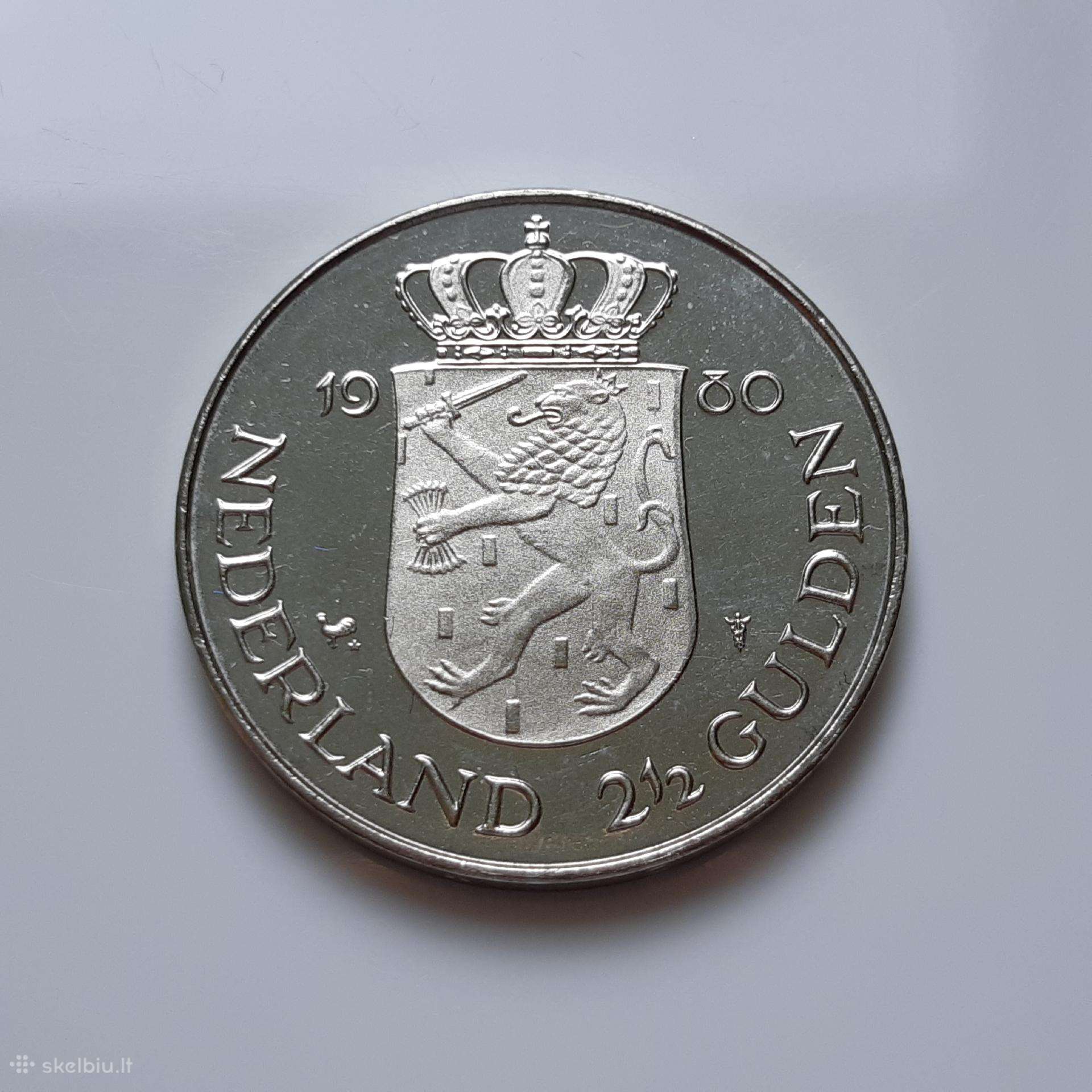 Olandija 2,5 guldeno 1980