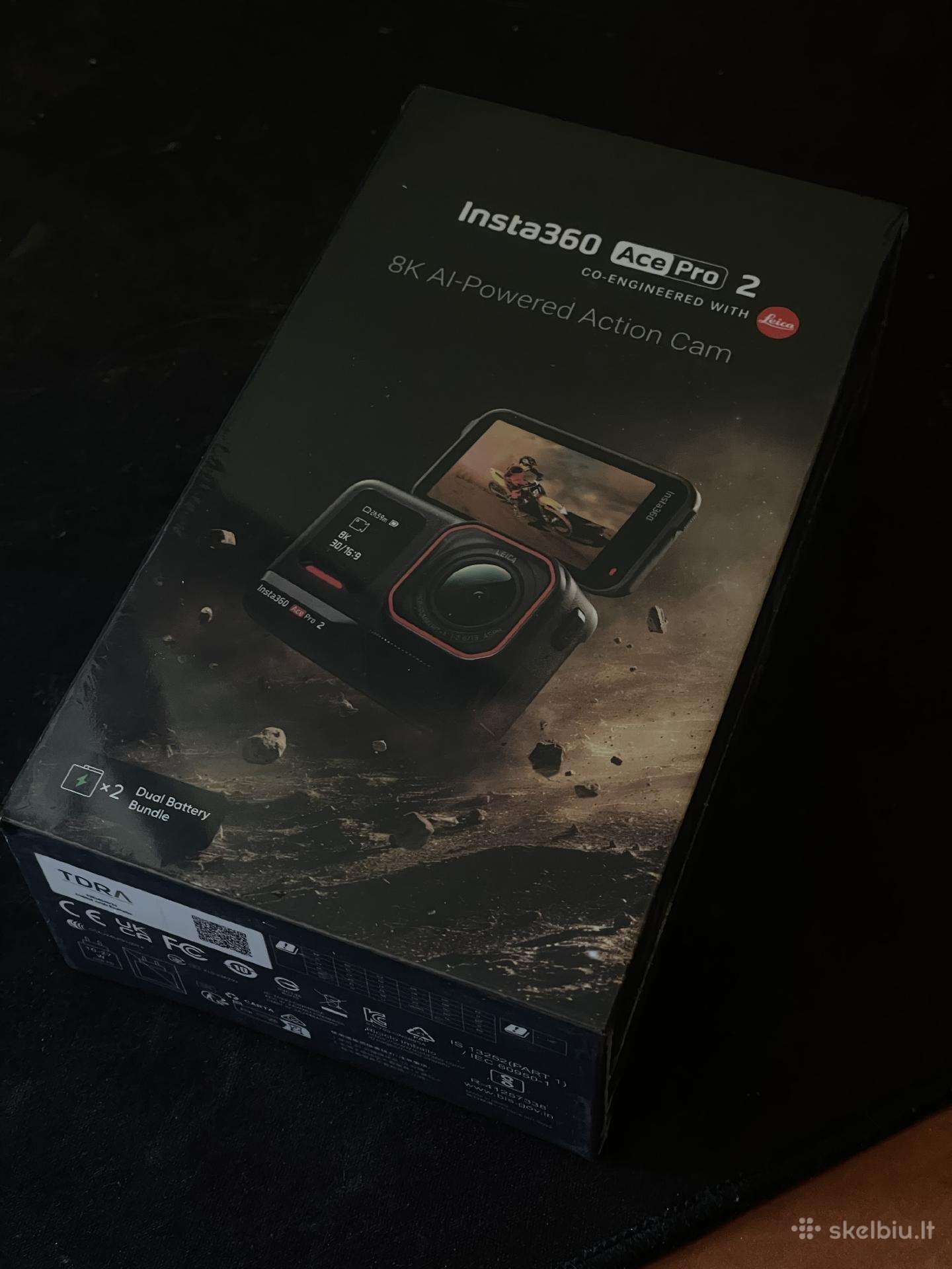 Insta 360 ace pro 2 veiksmo kamera