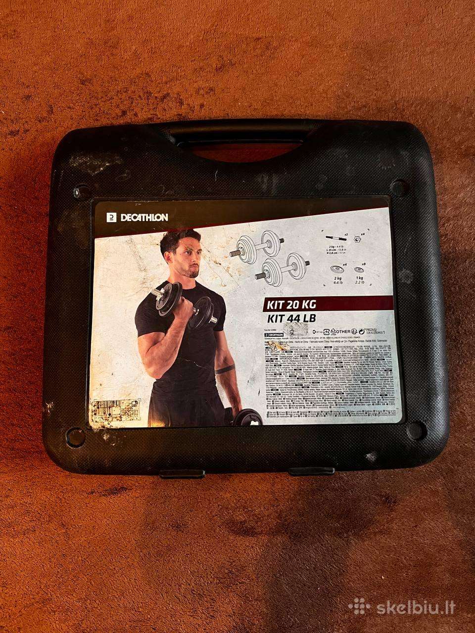 Parduodamas „decathlon“ 20 kg hantelių komplektas