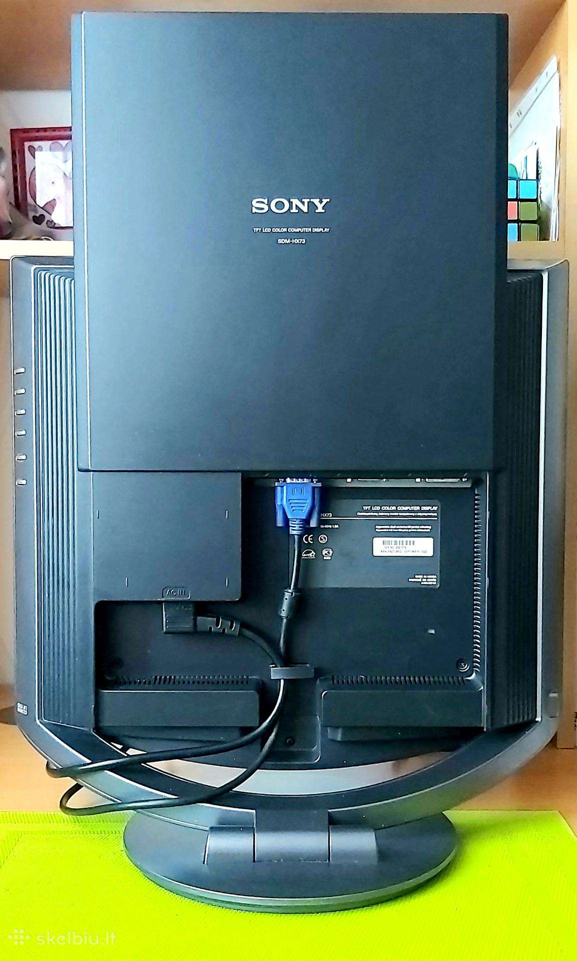 Sony Sdm-hx73 17" LCD monitorius – Dvi, Vga, garsi