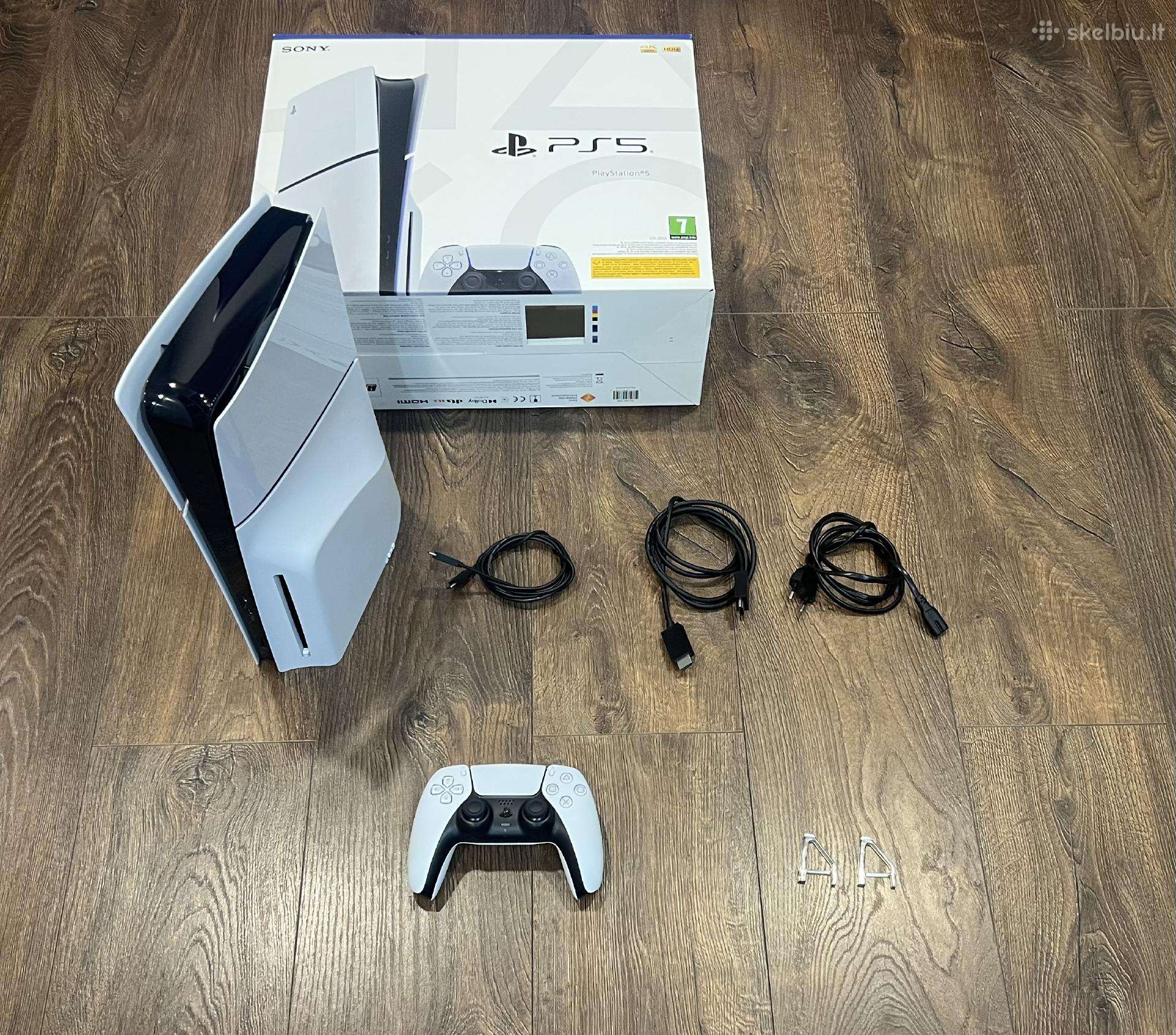 Playstation 5 Slim, Black & White, 1tb su CD