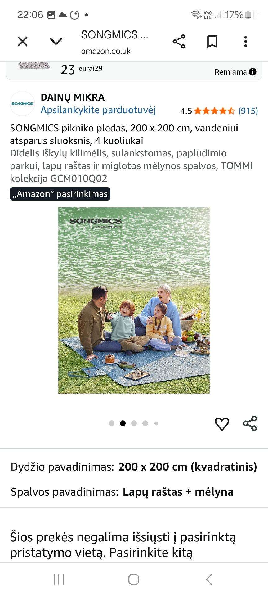 Neperšlampamas kilimėlis