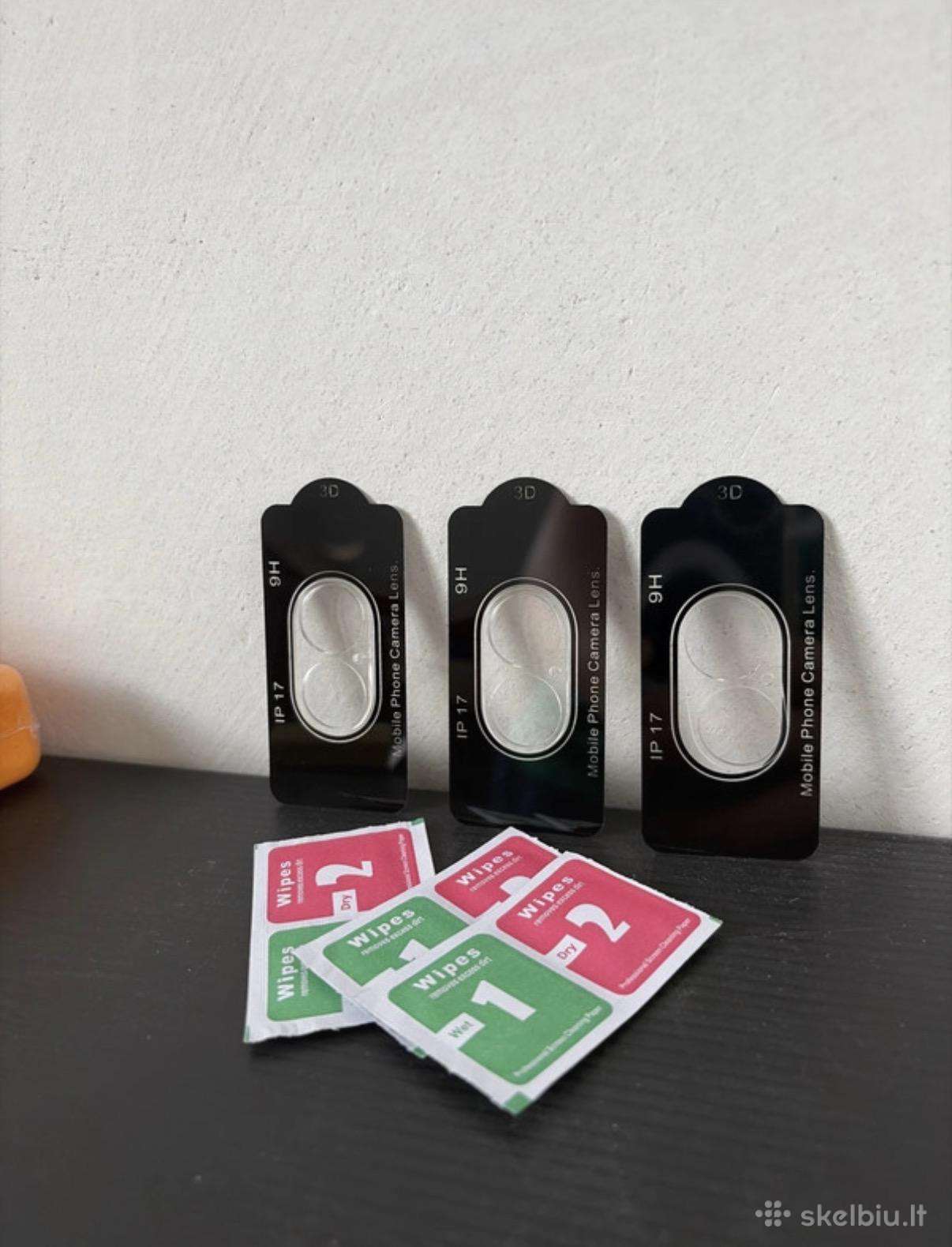 3x iPhone 17 kameros apsauginiai stikliukai