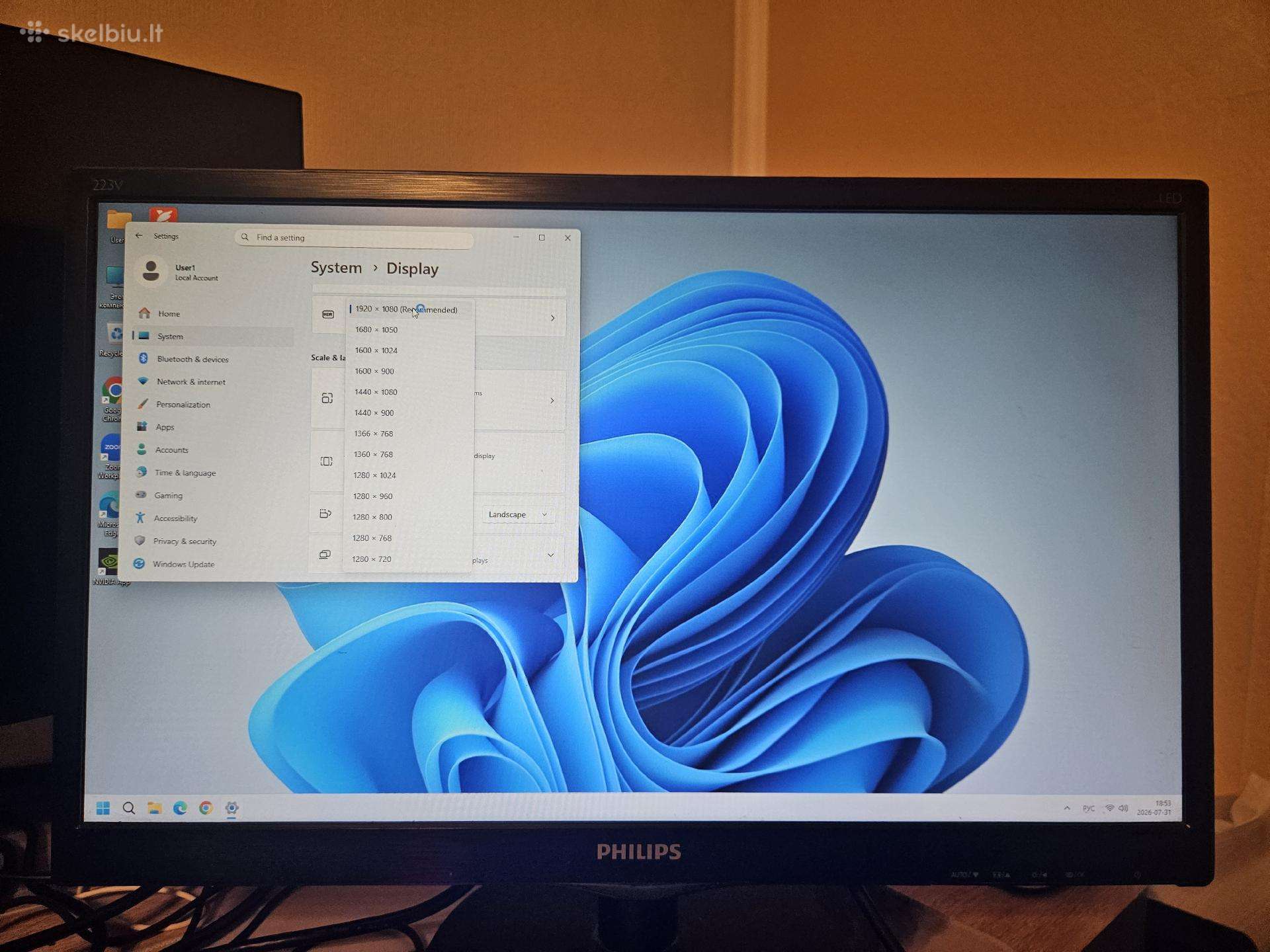 Monitor Philips 223v