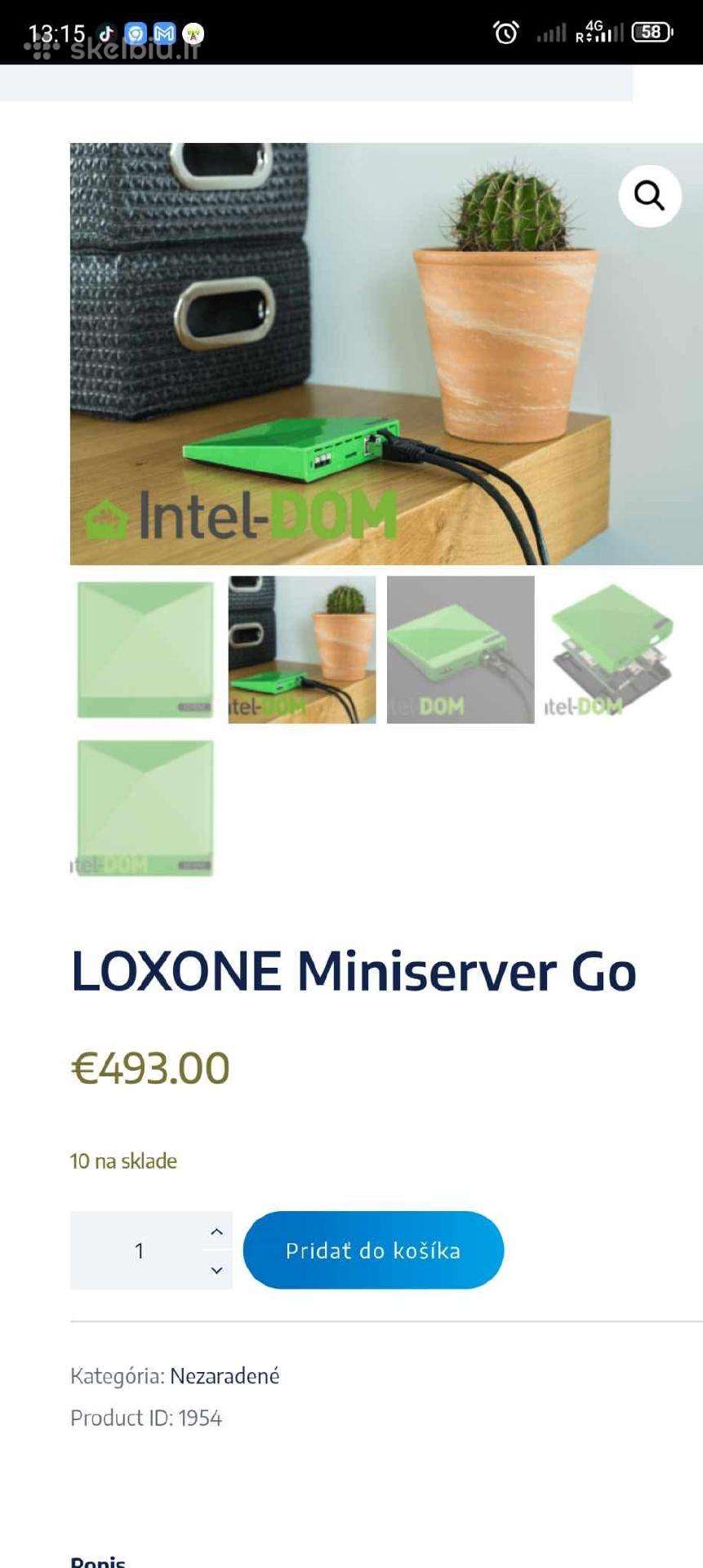Loxone Miniserver Go Gen 1 – Puiki būkle 7vnt