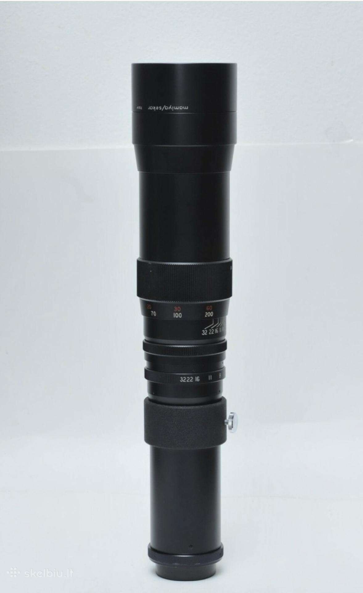 Mamiya Sekor 400mm F/6 į MacBook Pro ar kita Apple