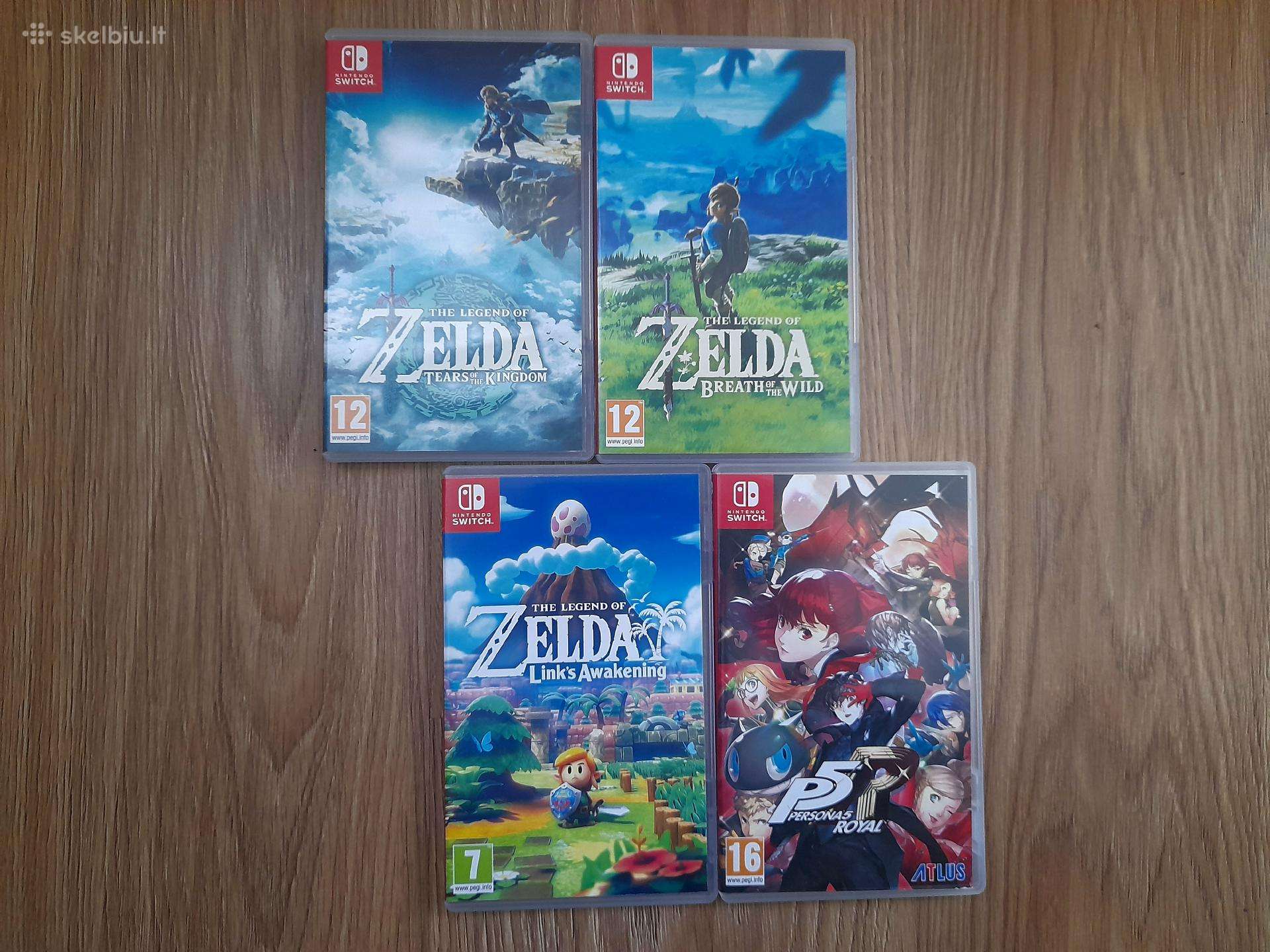 Nintendo switch Zelda + Persona 5 royal