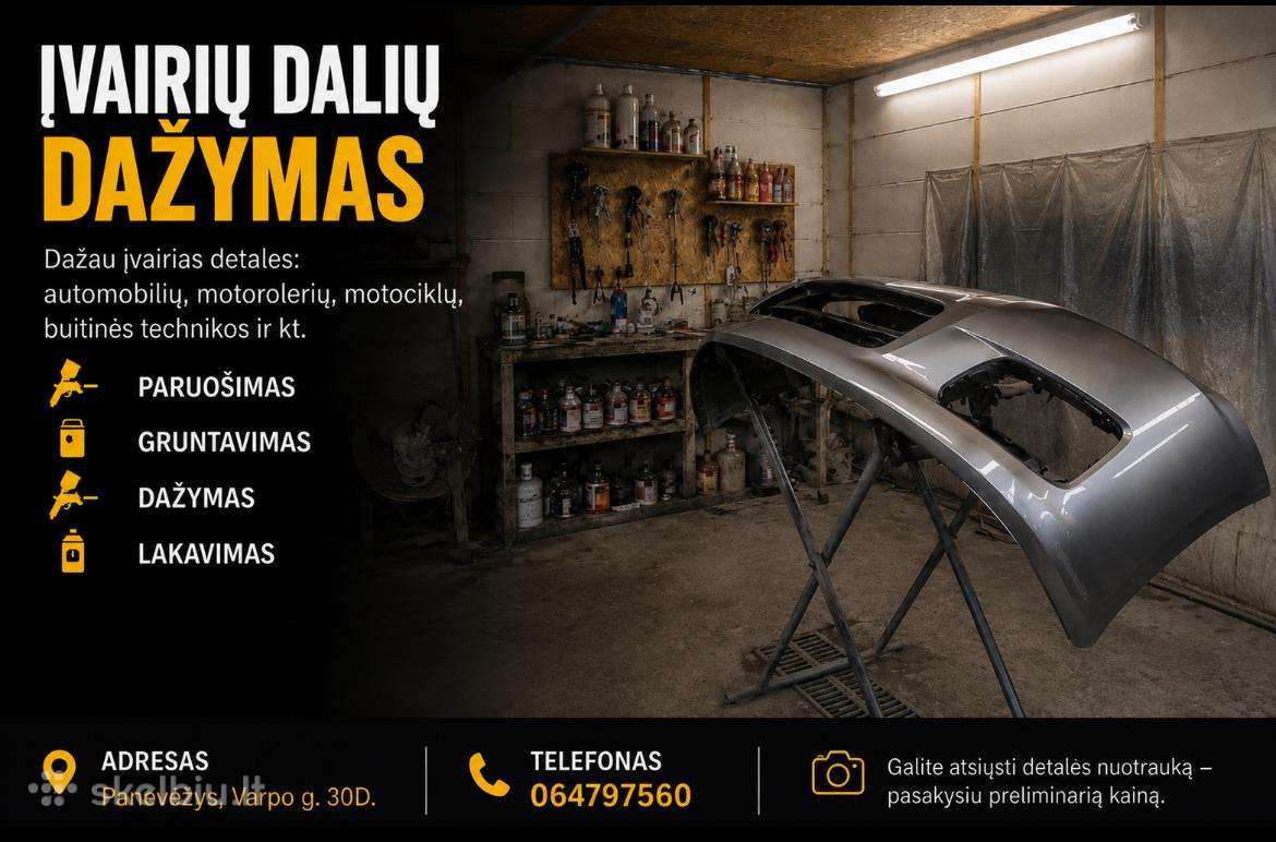Įvairių Dalių Dažymas