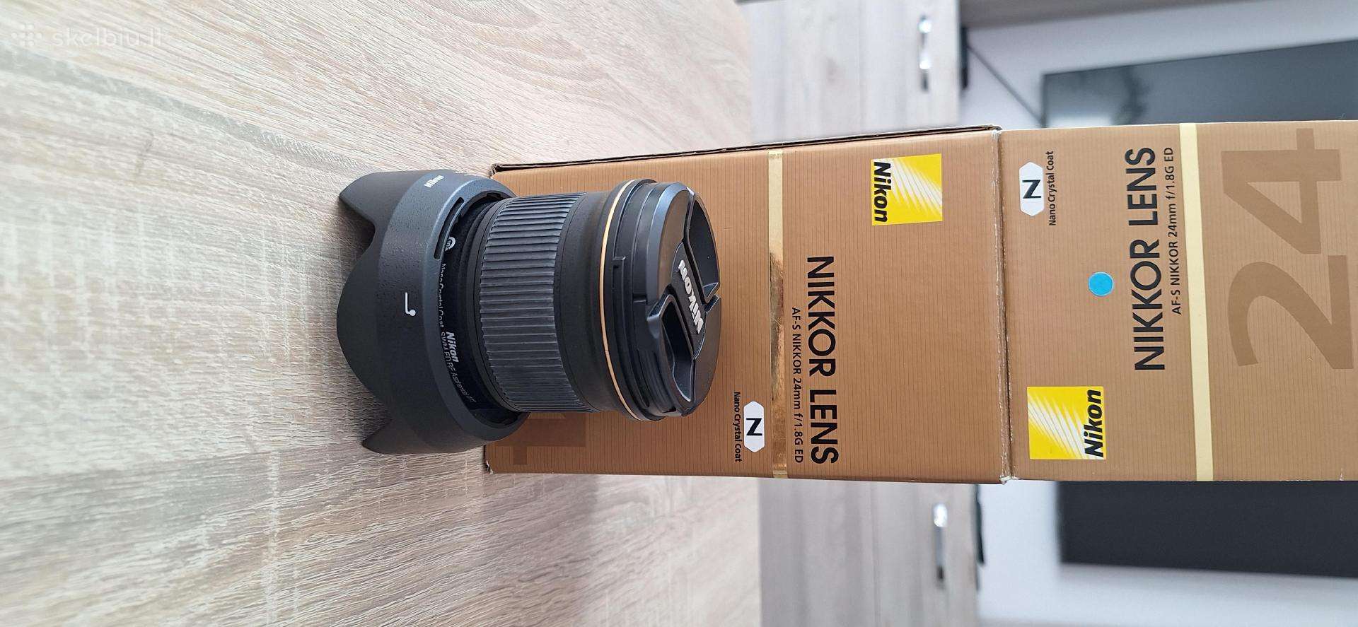 Foto obiektyvas Nikor Lens 24mmf1.8