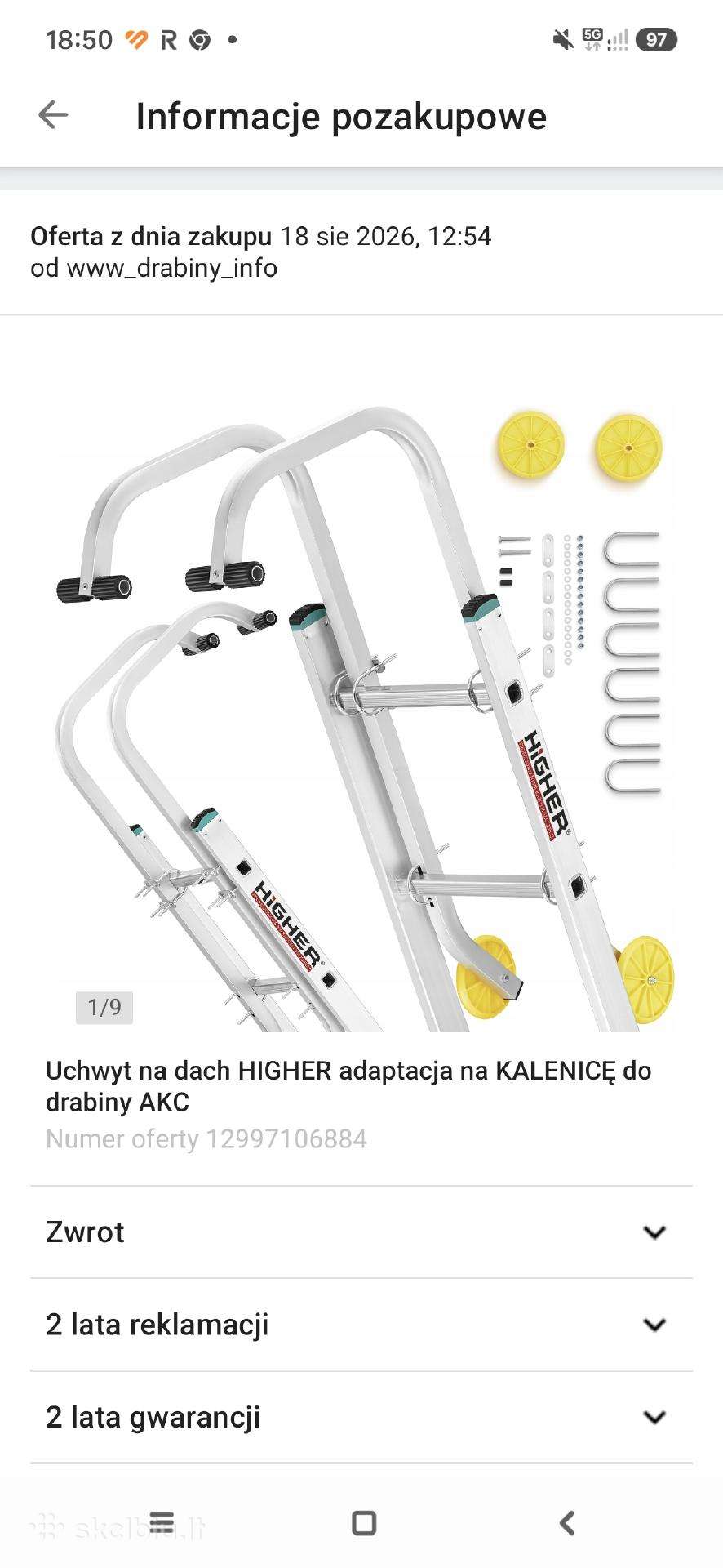 Kraigo kabliai kopėčioms