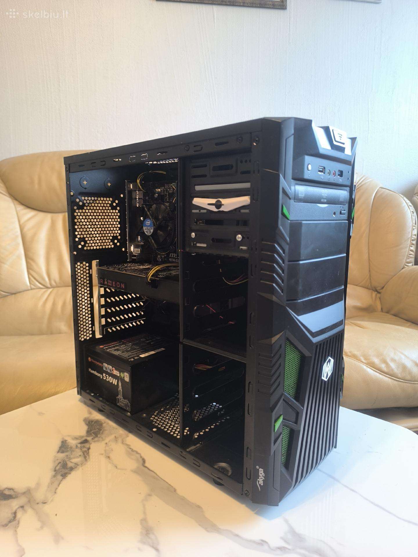 Biudžetinis Pc žaidimams Intel I5, 16gb Gpu, SSD