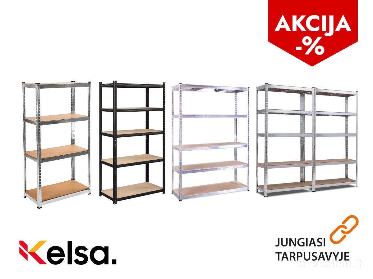 Sandėliavimo lentynos, stelažai - Geriausia kaina