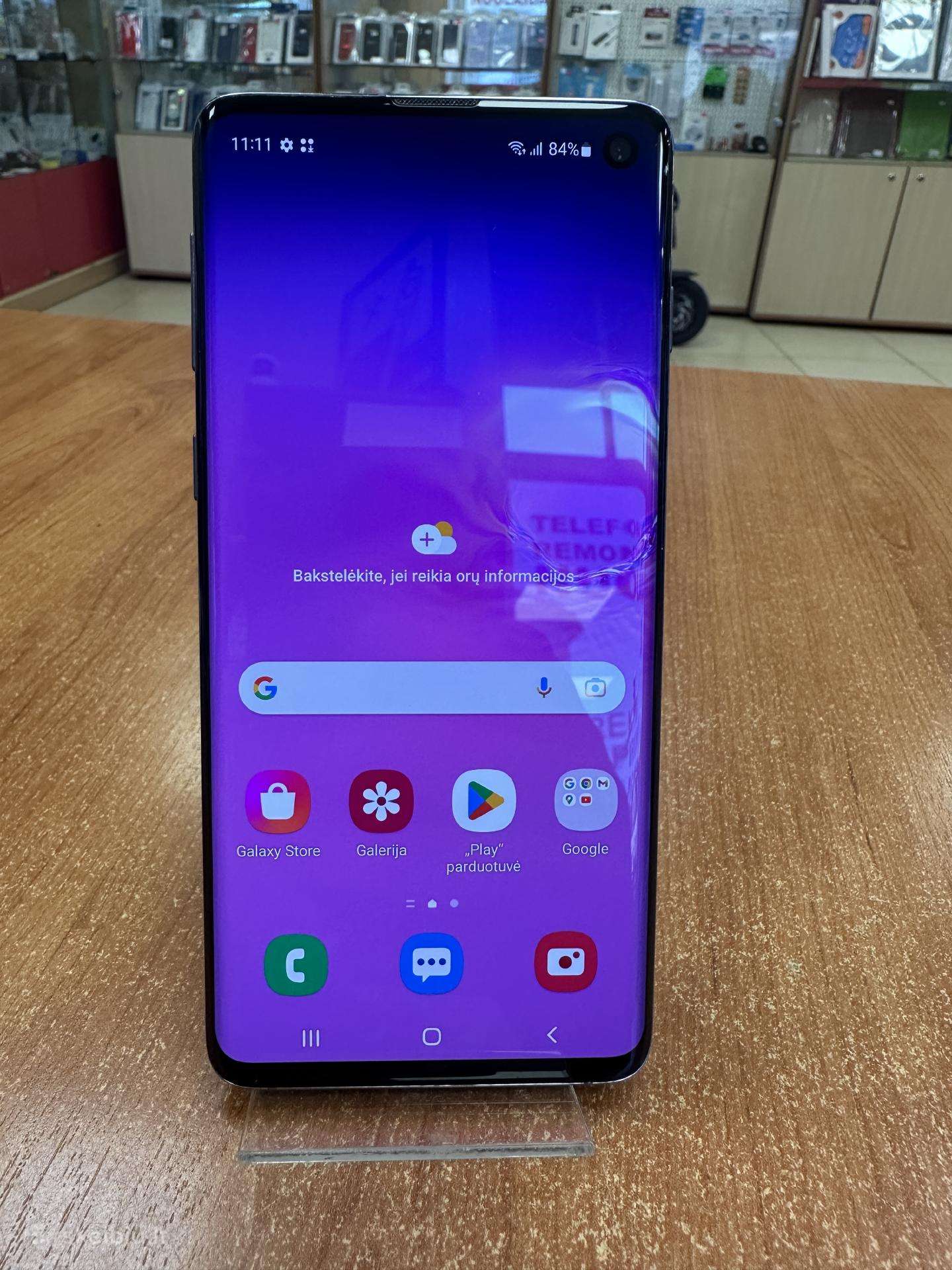 Samsung G973 Galaxy S10 128gb (naudotas)