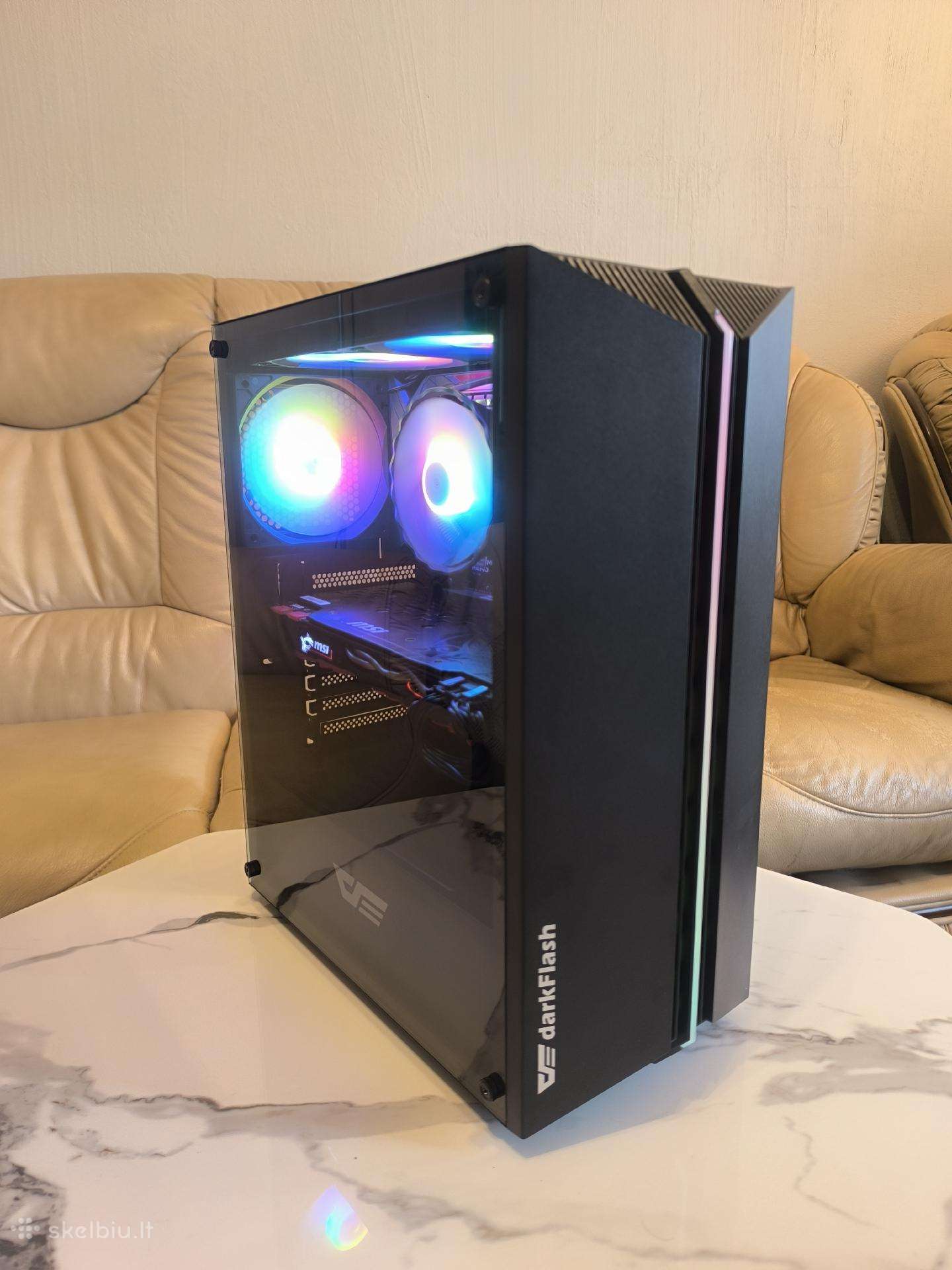 Pc žaidimams Intel I7-6700k/gtx1070, 500 SSD, 16gb
