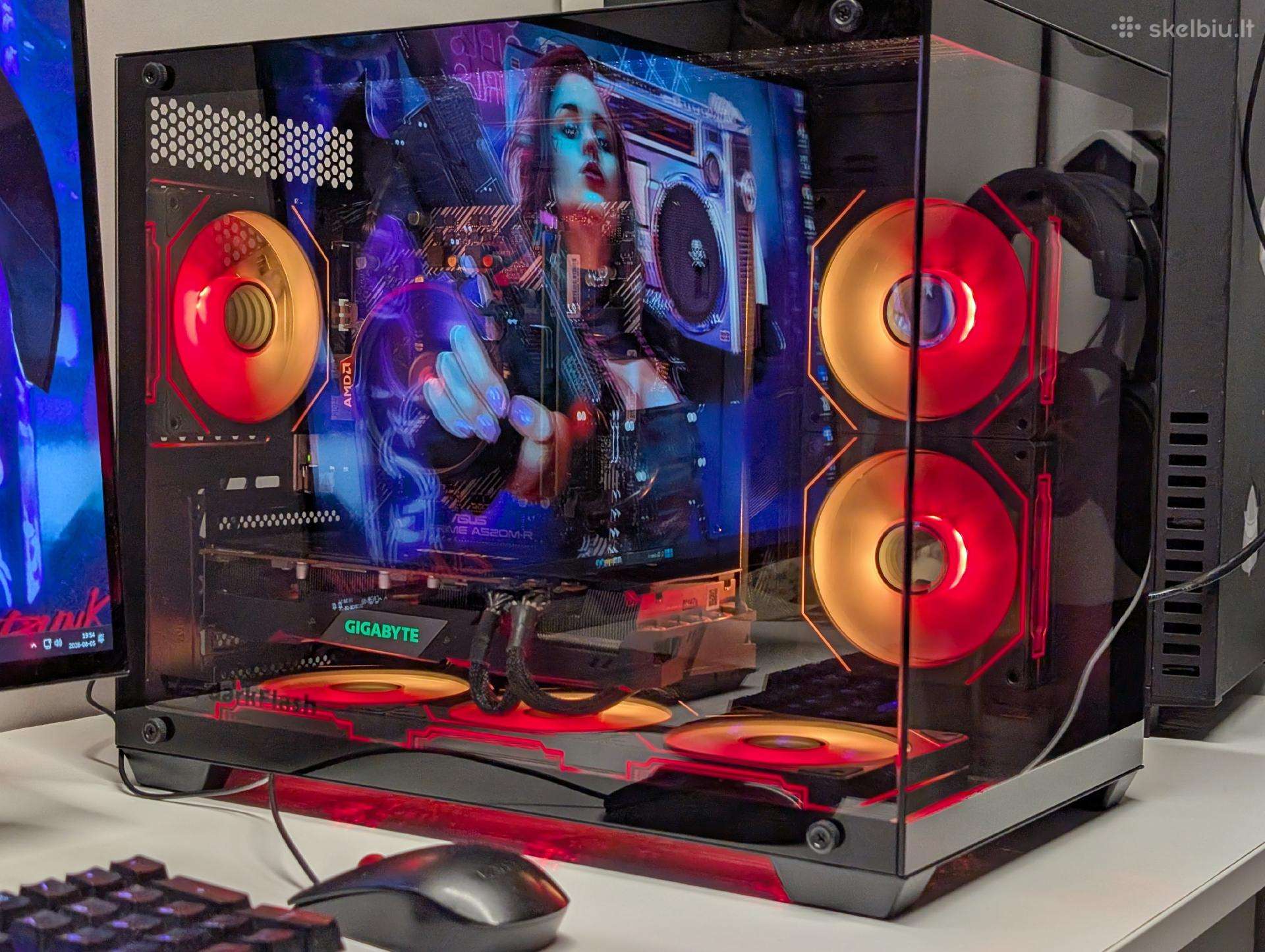 Žaidimų-mokslų Pc Ryzen 5500,16gb,rx5700xt,512gb