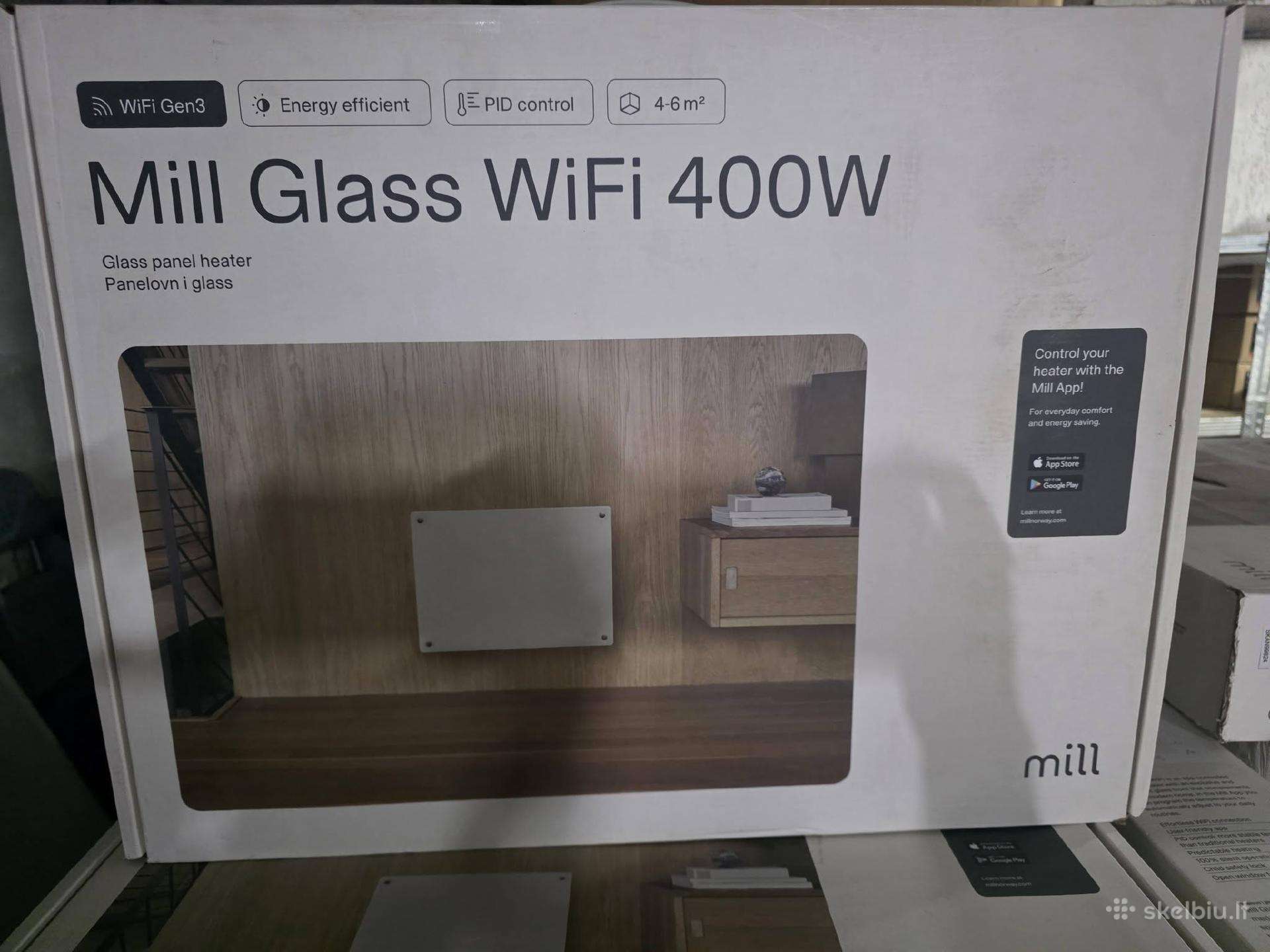 Mill Glass Šildytuvai Su WiFi