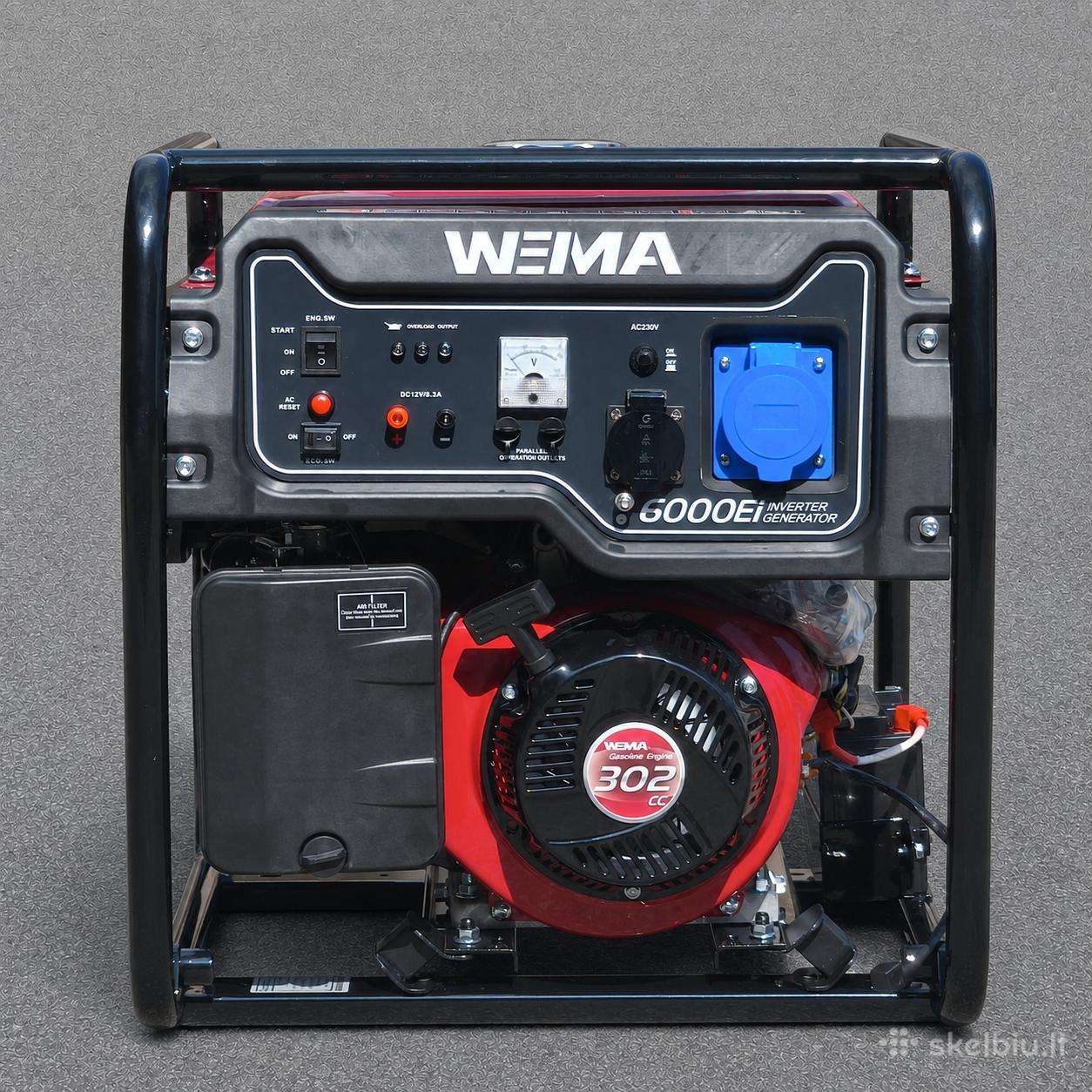 Inverterinis generatorius Weima Wm6000ei 800eur