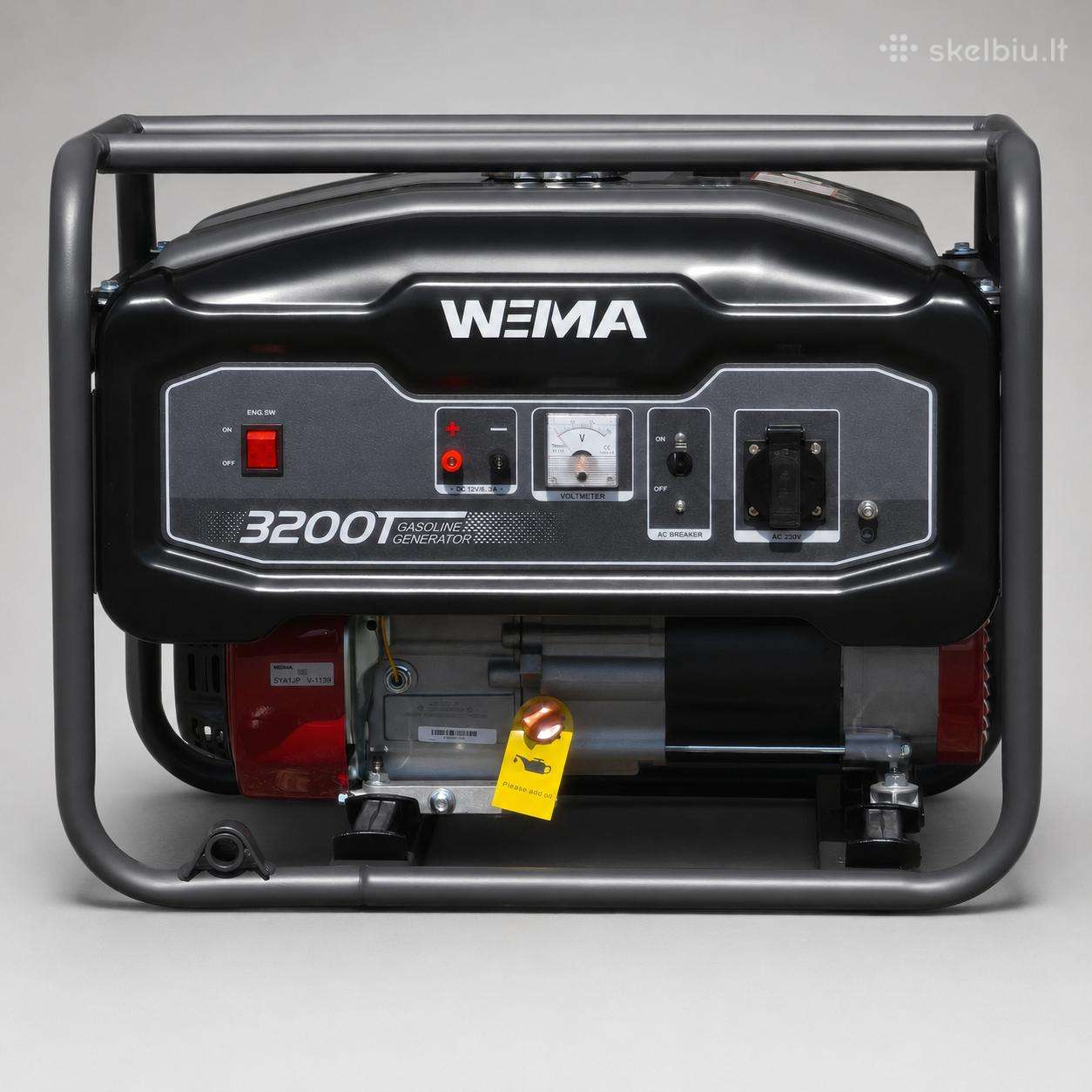 Benzininis generatorius Weima Wm3200t 399eur!