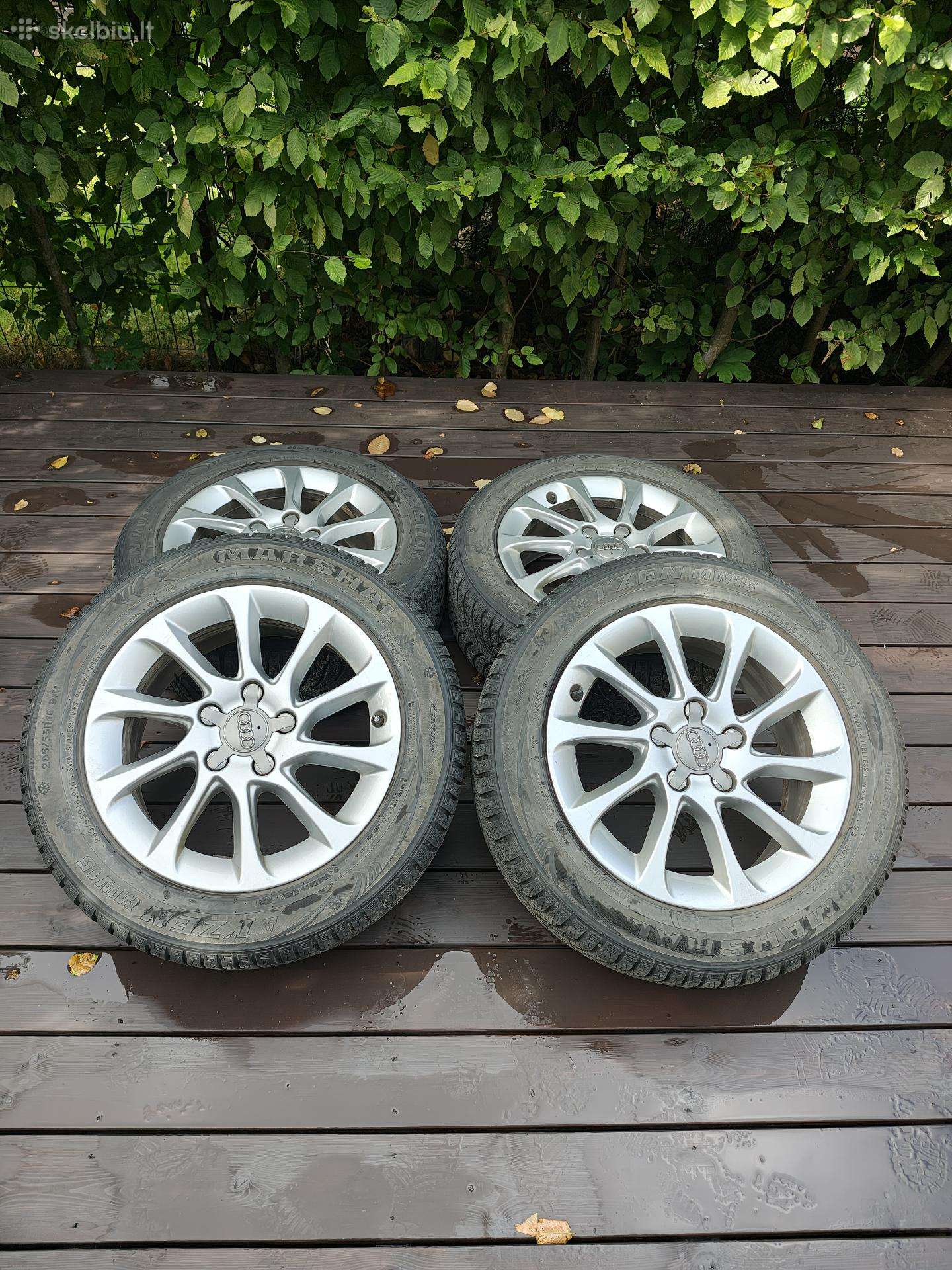 Audi R16 Et46 6.5j 5x112 57.1 su M+s padangomis