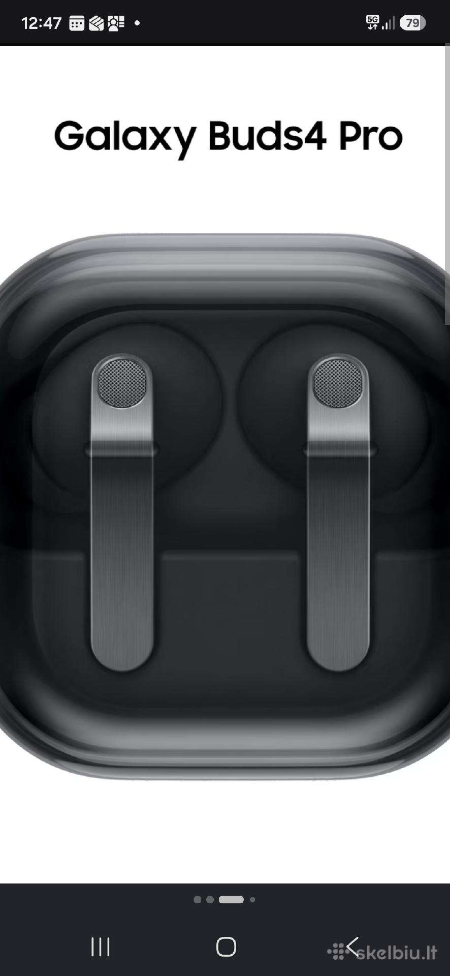 Naujos ausinės Galaxy Buds 4 Pro