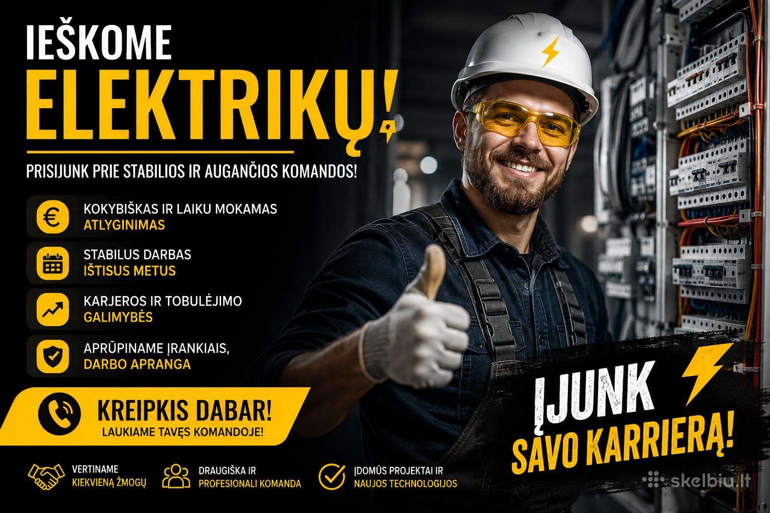 Darbas Elektrikams, Работа Электрикам