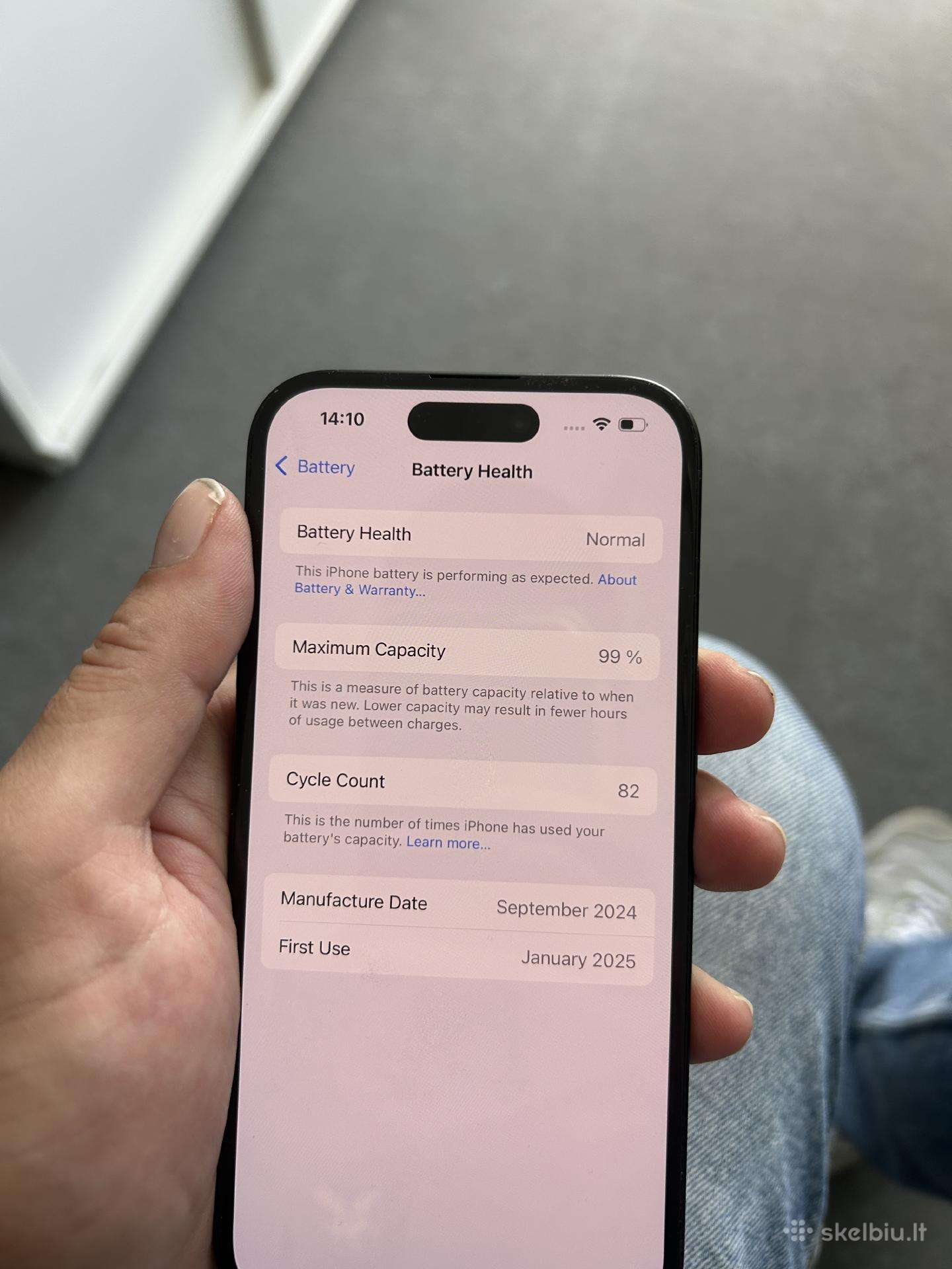 iPhone 15 black 128gb 99proc batery life