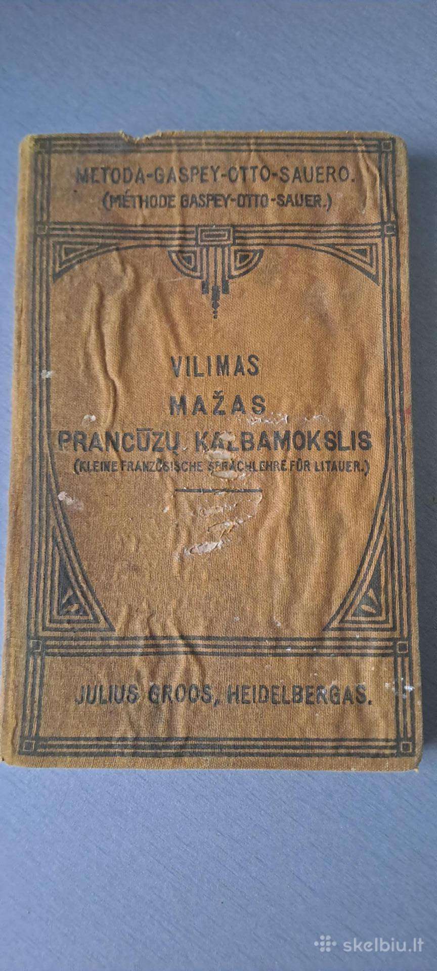 Knyga Vilimas" Mažas prancūzų pradžiamokslis"