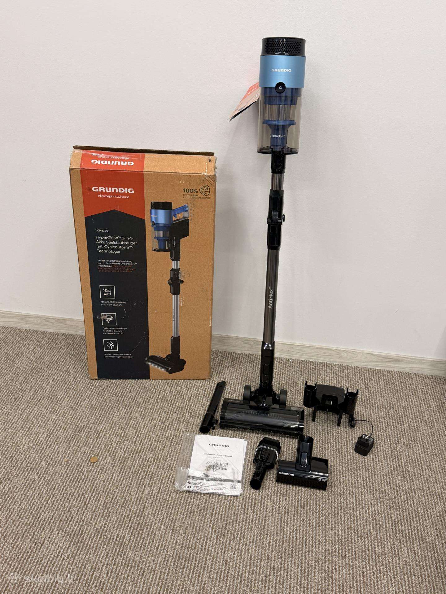 Grundig Vcp 8330 Hyperclean akumuliatorinis