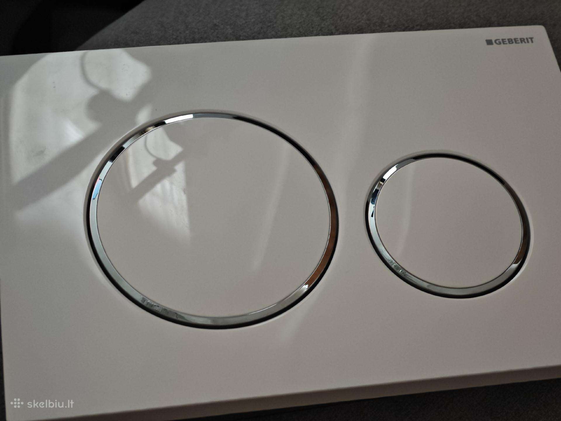 Baltas Geberit mygtukas sigma20